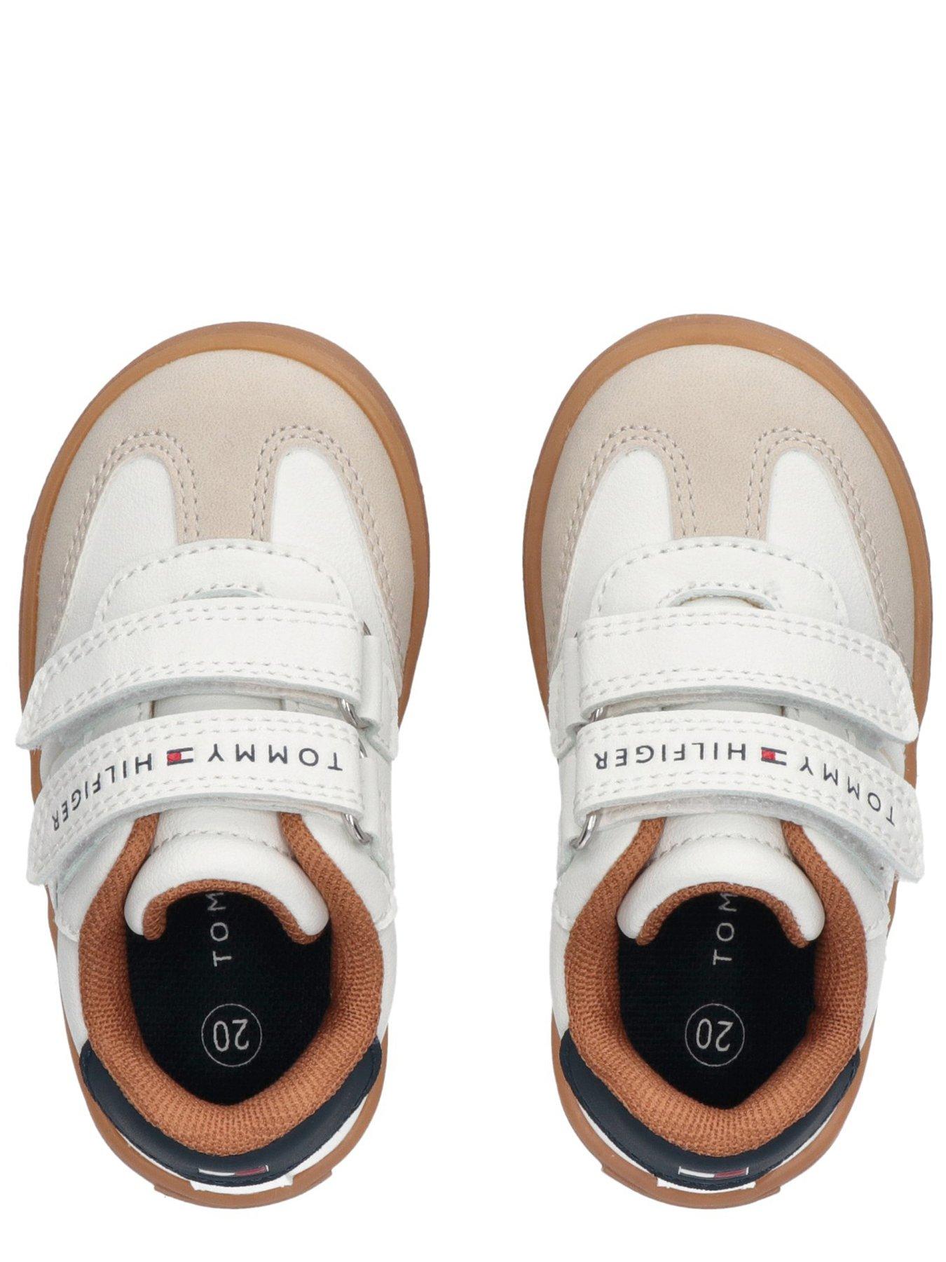Image 4 of 5 of Tommy Hilfiger Boys Low Cut Velcro Sneaker - Beige