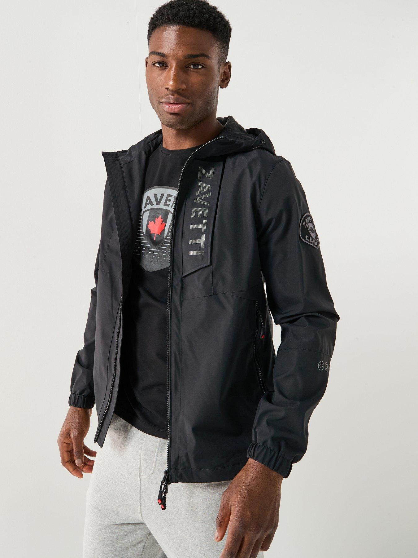 undefined Zavetti Canada Bennaro Hooded Windbreaker Jacket - Black