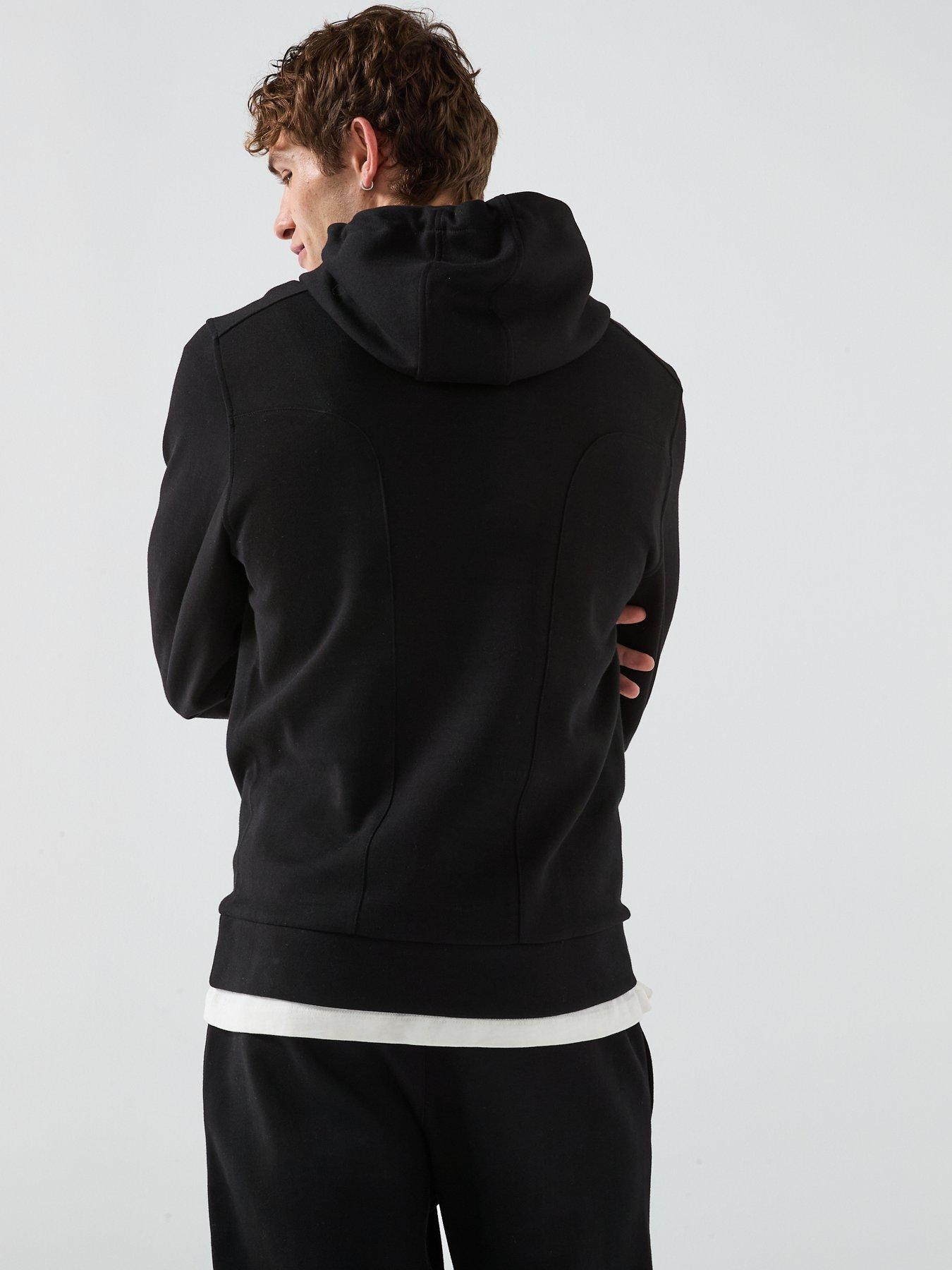 Image 2 of 6 of Zavetti Canada Dimola Panelled Pullover Hoody And Cargo Tracksuit - Black