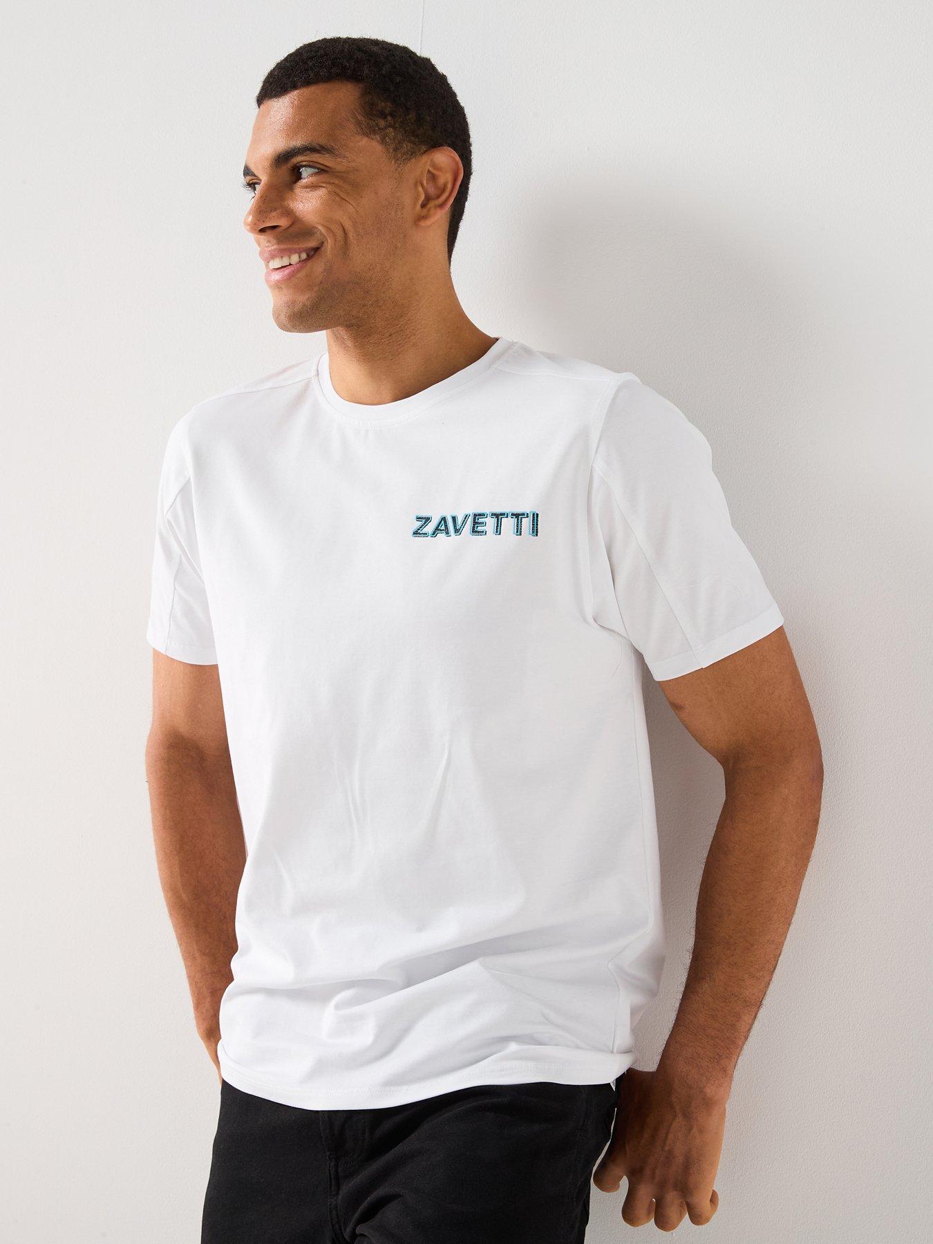 Zavetti Canada Nichellio Graphic Backprint Short Sleeve T-Shirt - White