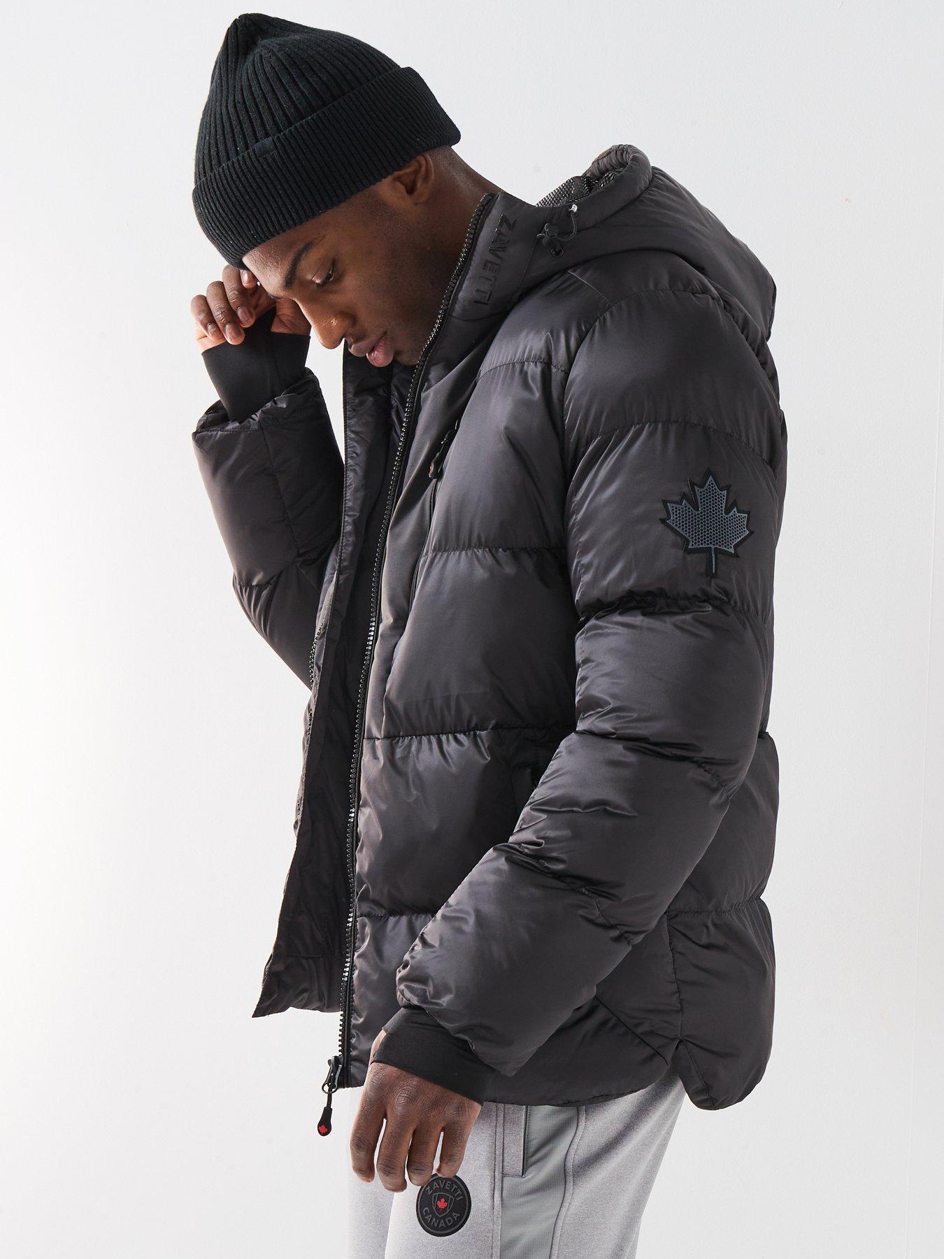 Zavetti Canada Novallini Technical Zip Padded Coat - Dark Grey | Very