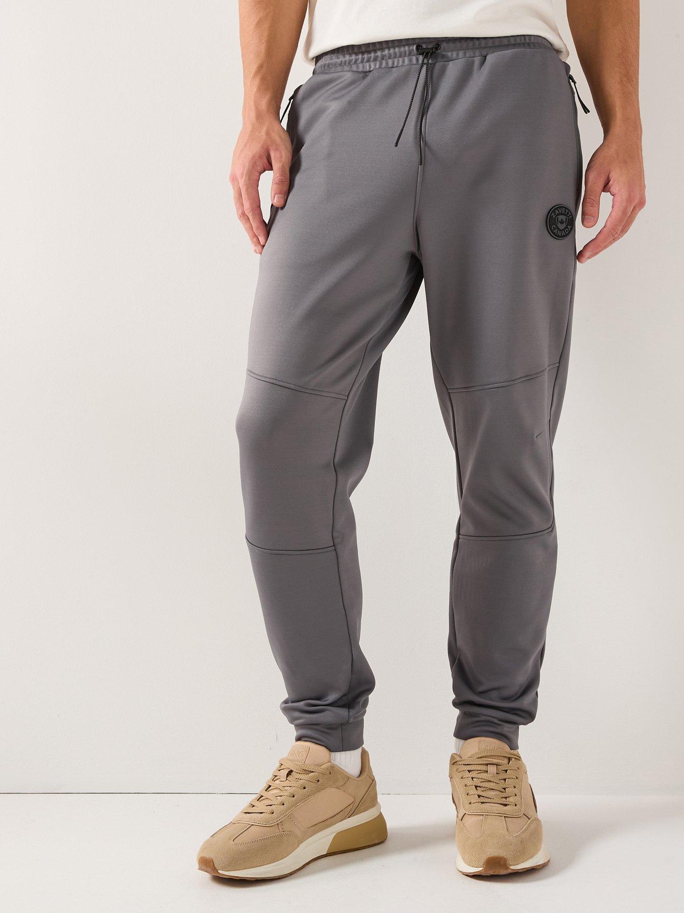 zavetti-canada-omaro-poly-cargo-joggers-dark-grey