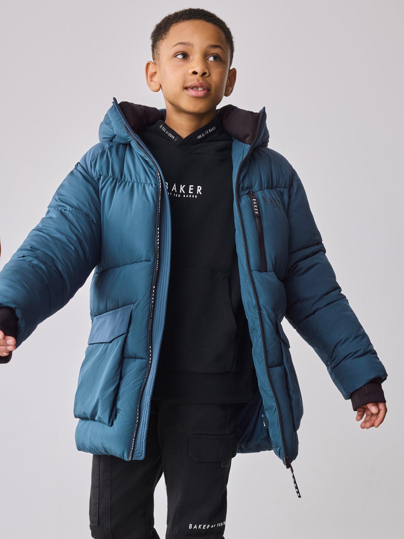 Image 3 of 7 of Ted Baker Boys Midlength Coat - Blue