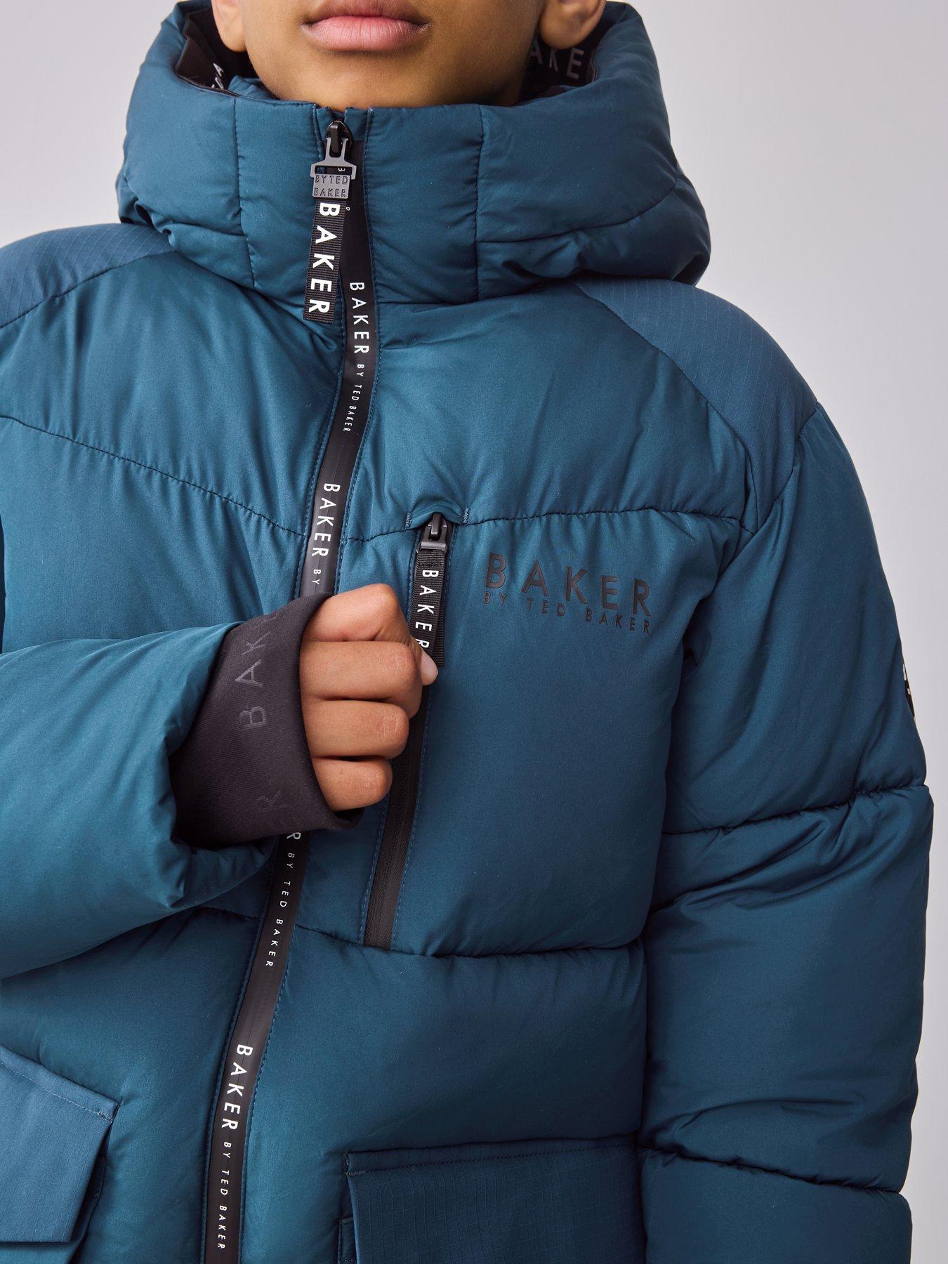 Image 4 of 7 of Ted Baker Boys Midlength Coat - Blue
