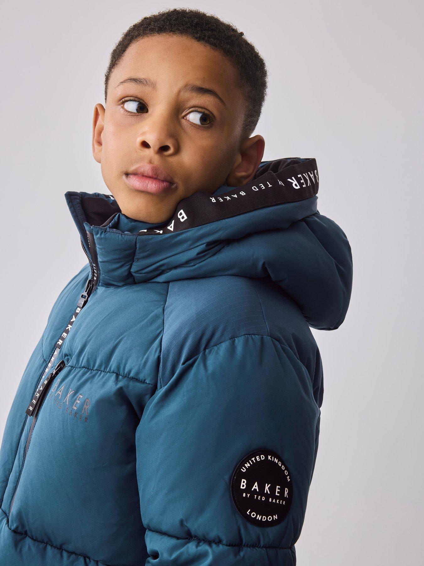 Image 6 of 7 of Ted Baker Boys Midlength Coat - Blue