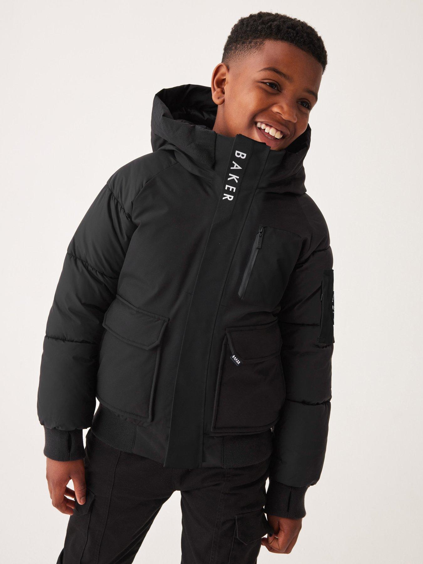 Ted Baker Boys Smart Bomber Coat - Black
