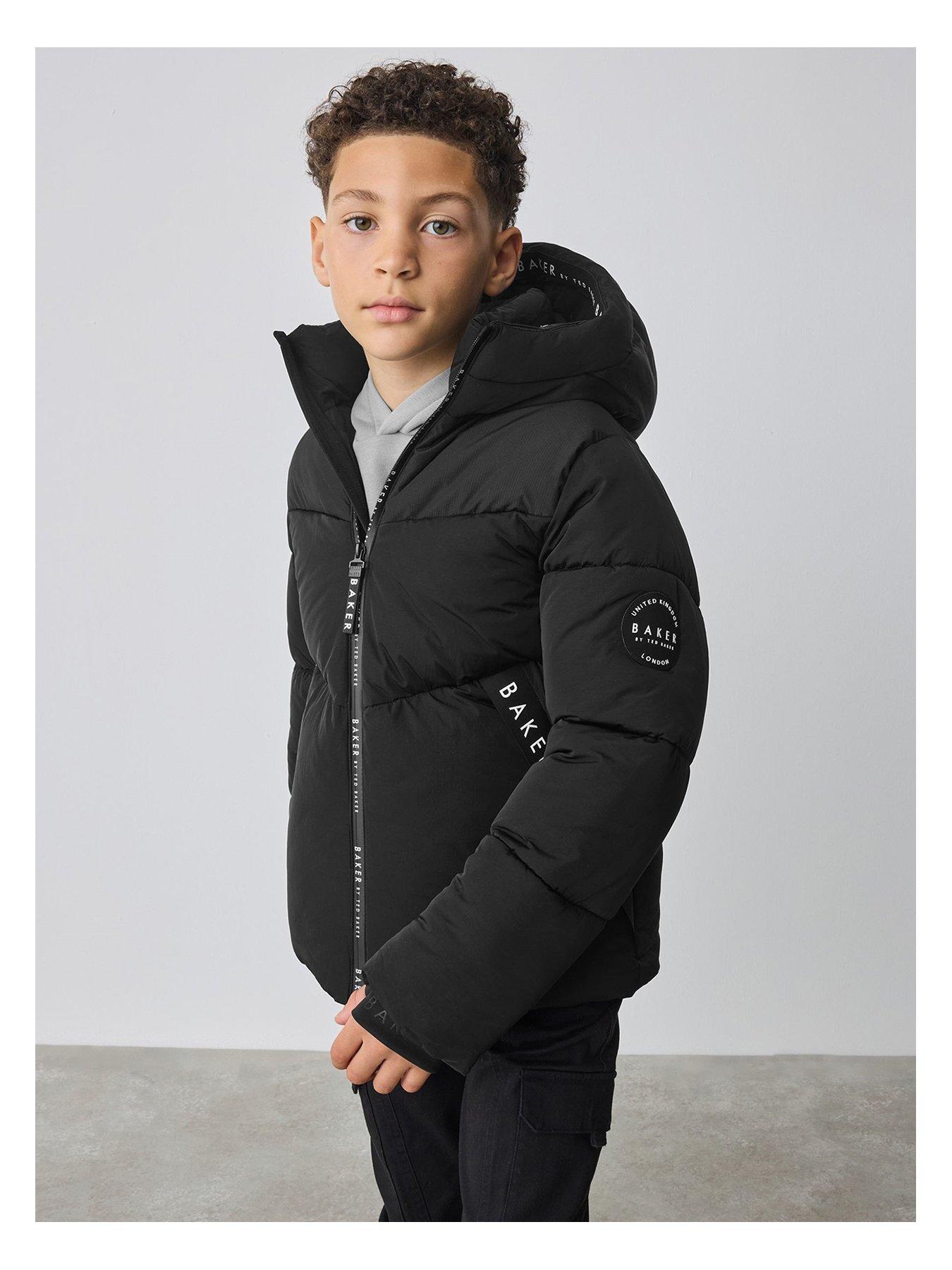 Hooded Jacket Boys Black School Jacket Ted Baker Boys Back To