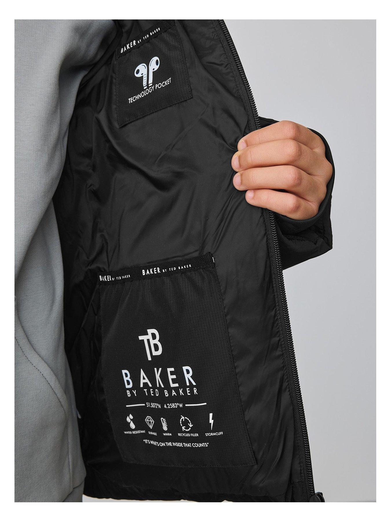 Image 3 of 7 of Ted Baker Boys Back To School Coat - Black