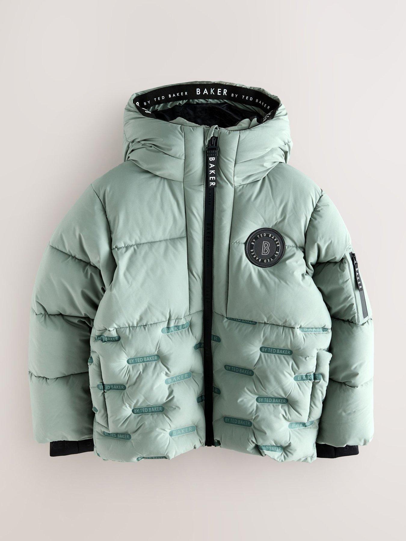 Image 5 of 6 of Ted Baker Boys Heatseal Coat - Green