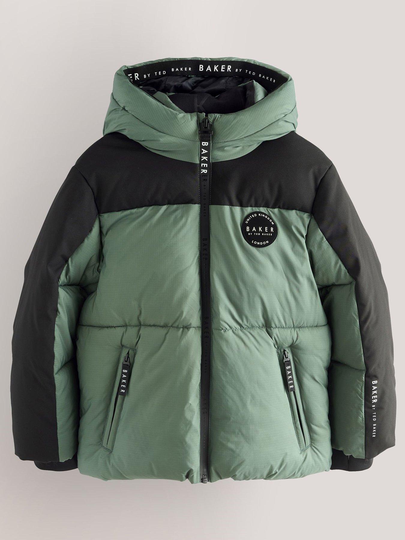 Ted Baker Boys Colourblock Coat - Green