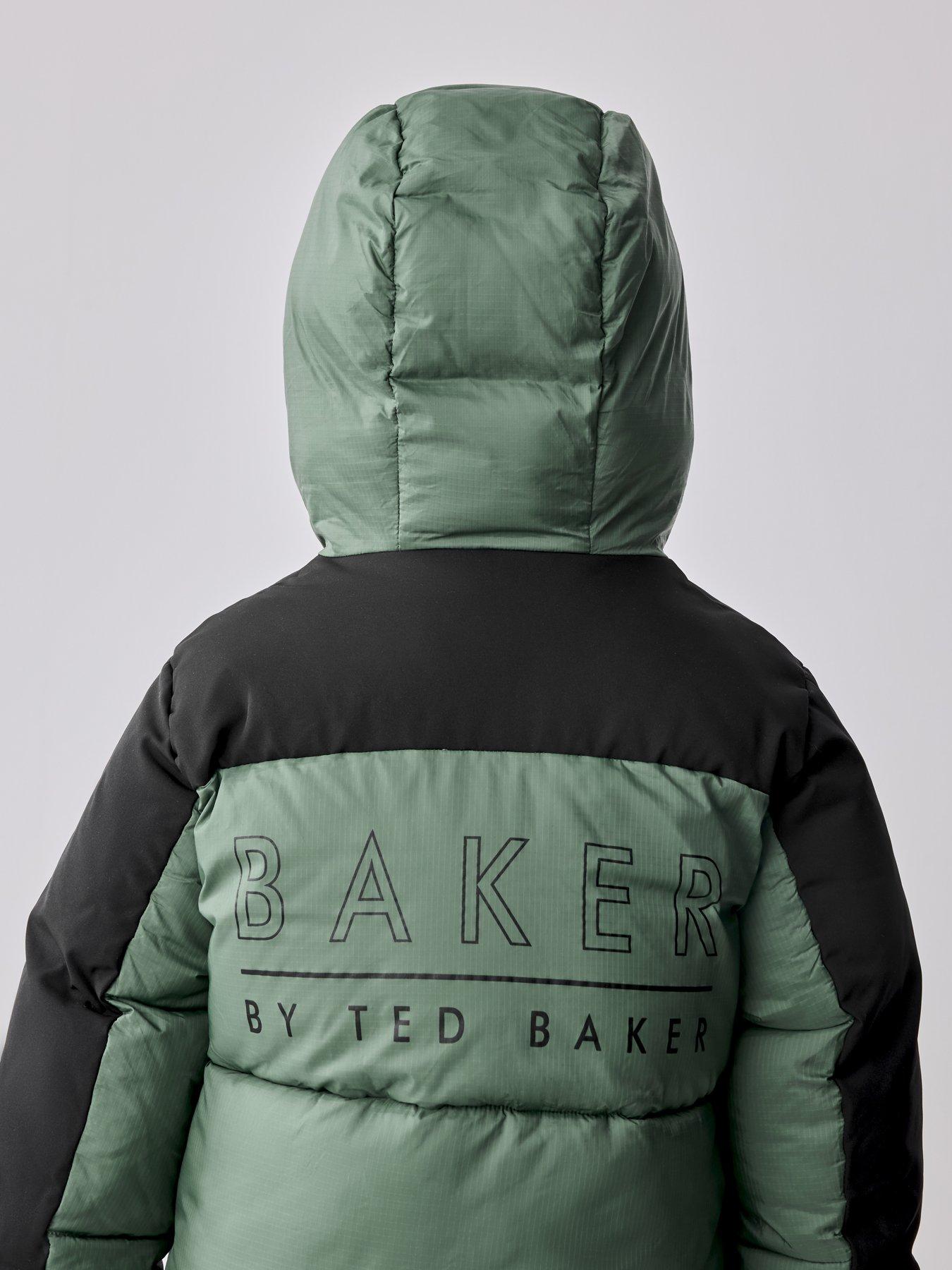 Image 2 of 5 of Ted Baker Boys Colourblock Coat - Green
