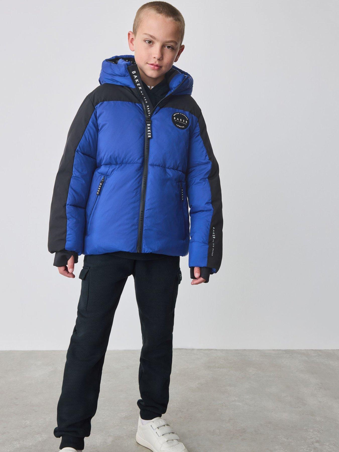 Image 1 of 6 of Ted Baker Boys Colourblock Coat - Blue