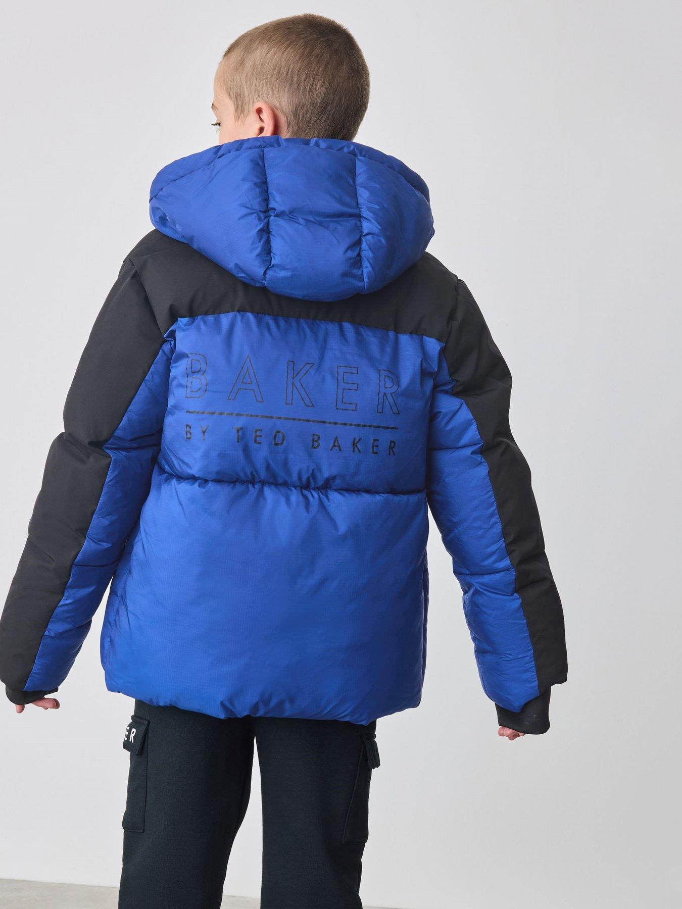 Image 2 of 6 of Ted Baker Boys Colourblock Coat - Blue