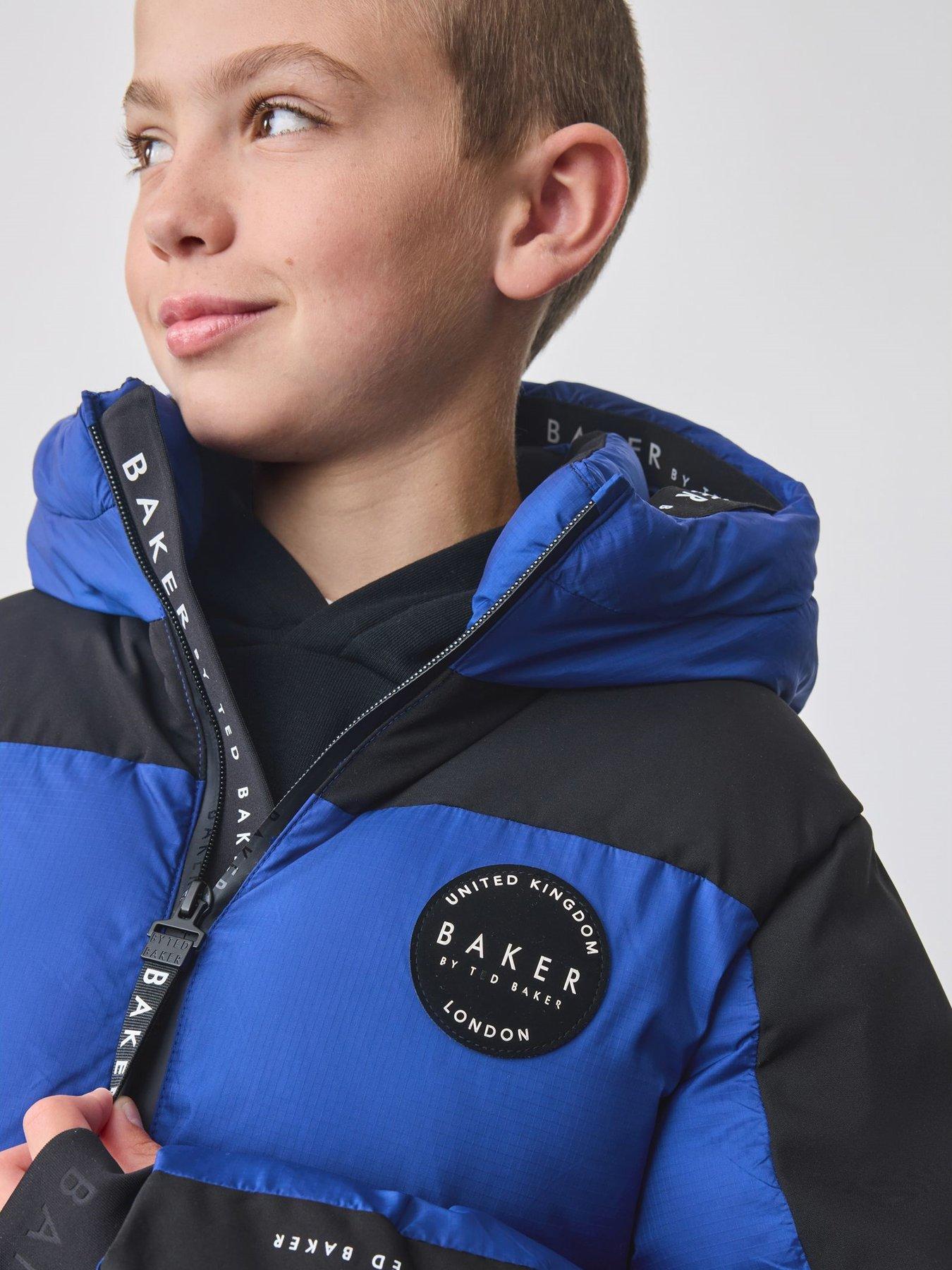 Image 3 of 6 of Ted Baker Boys Colourblock Coat - Blue