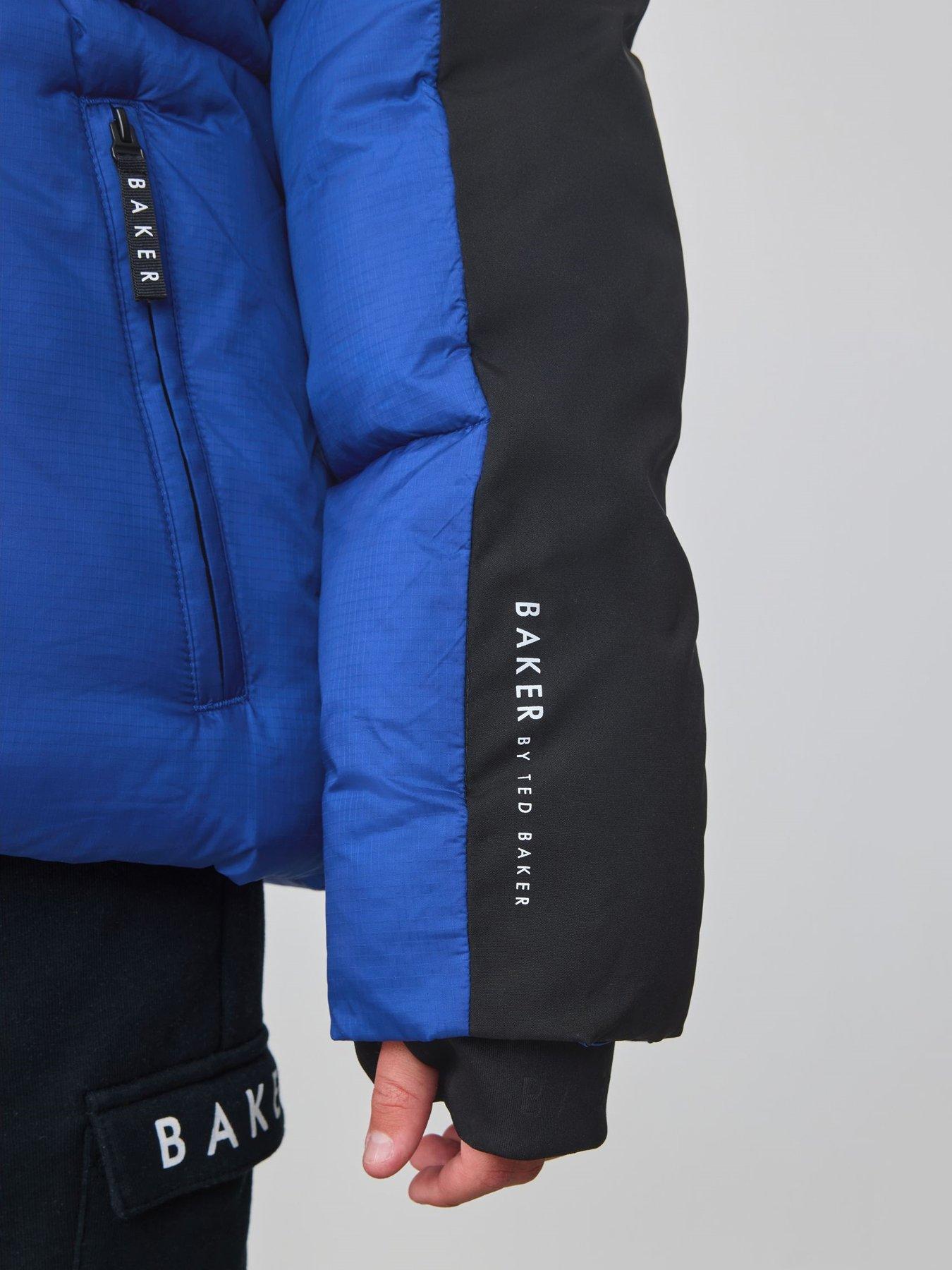 Image 4 of 6 of Ted Baker Boys Colourblock Coat - Blue