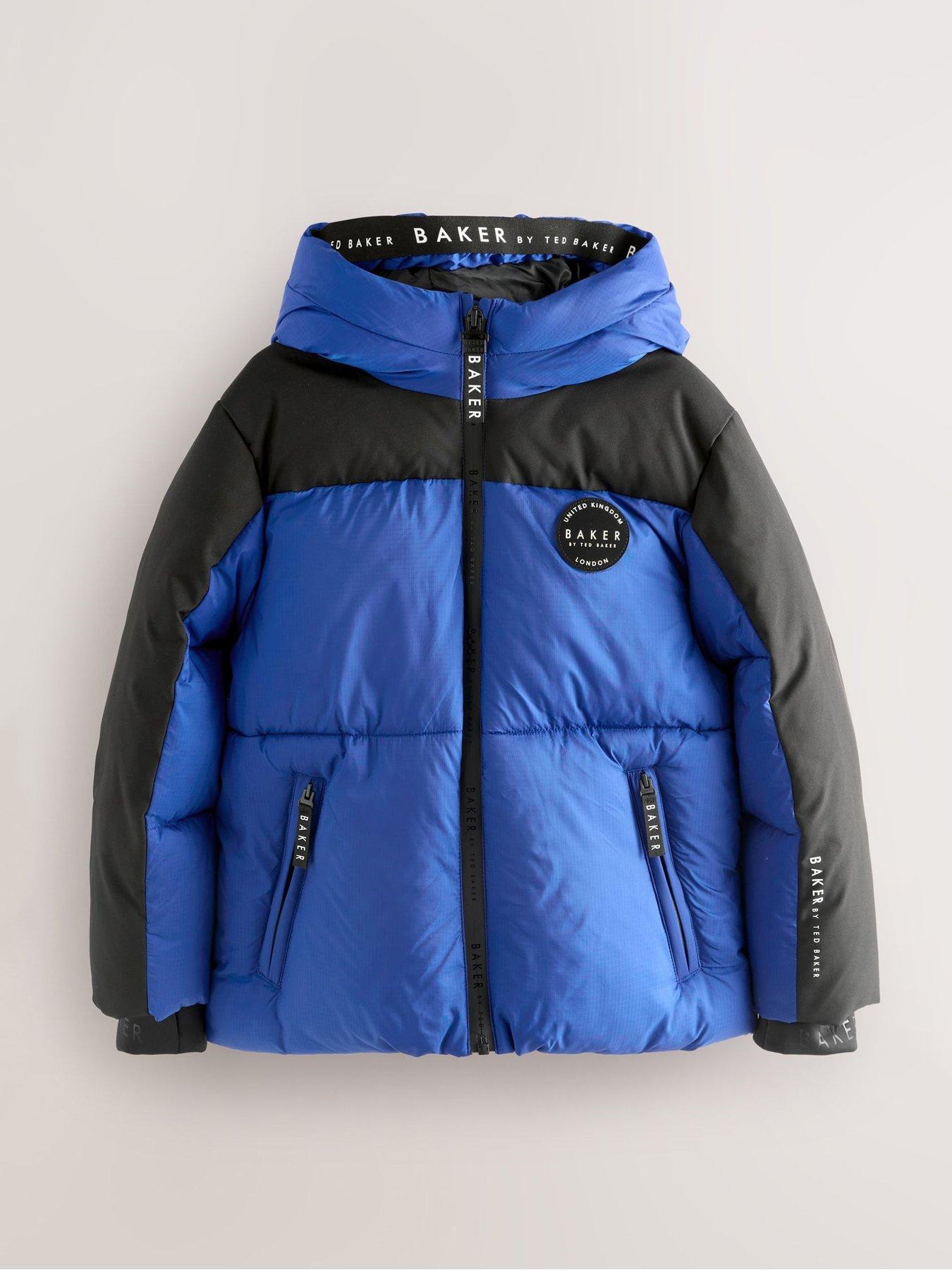 Image 5 of 6 of Ted Baker Boys Colourblock Coat - Blue
