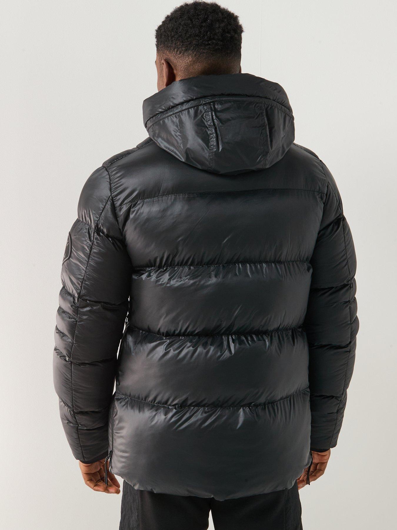Image 2 of 6 of Zavetti Canada Tanox Sheen Padded Coat - Black