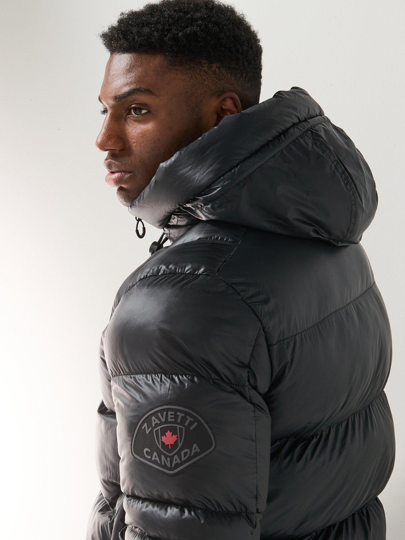 Image 4 of 6 of Zavetti Canada Tanox Sheen Padded Coat - Black