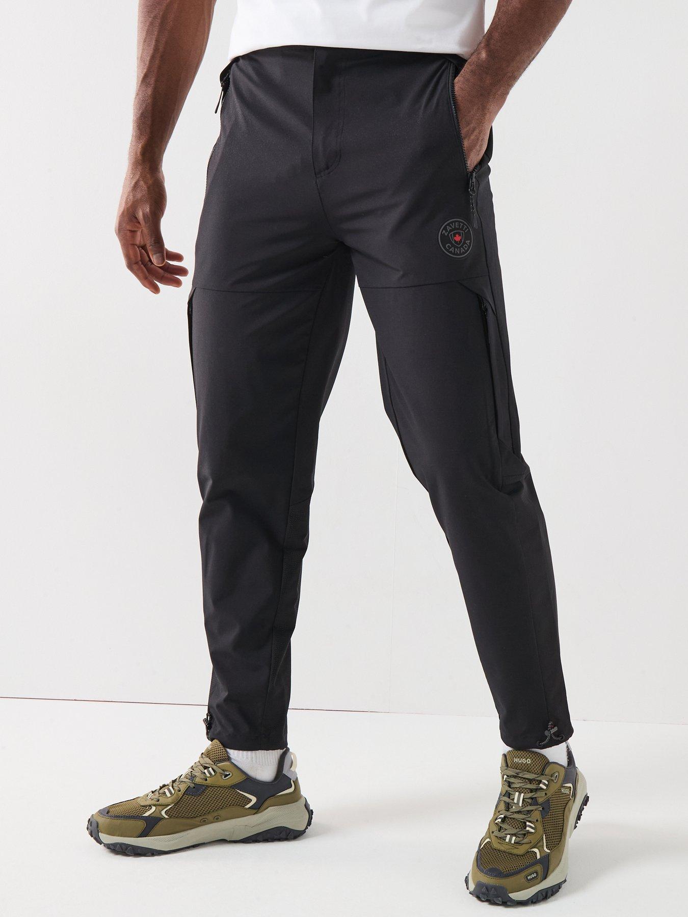 Zavetti Canada Temito Panelled Cargo Trousers - Black | Very