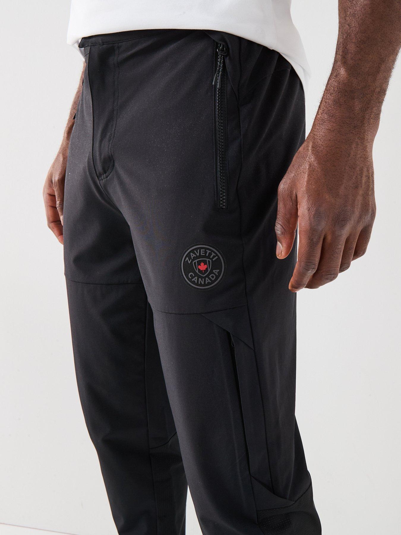 Zavetti Canada Temito Panelled Cargo Trousers - Black | Very
