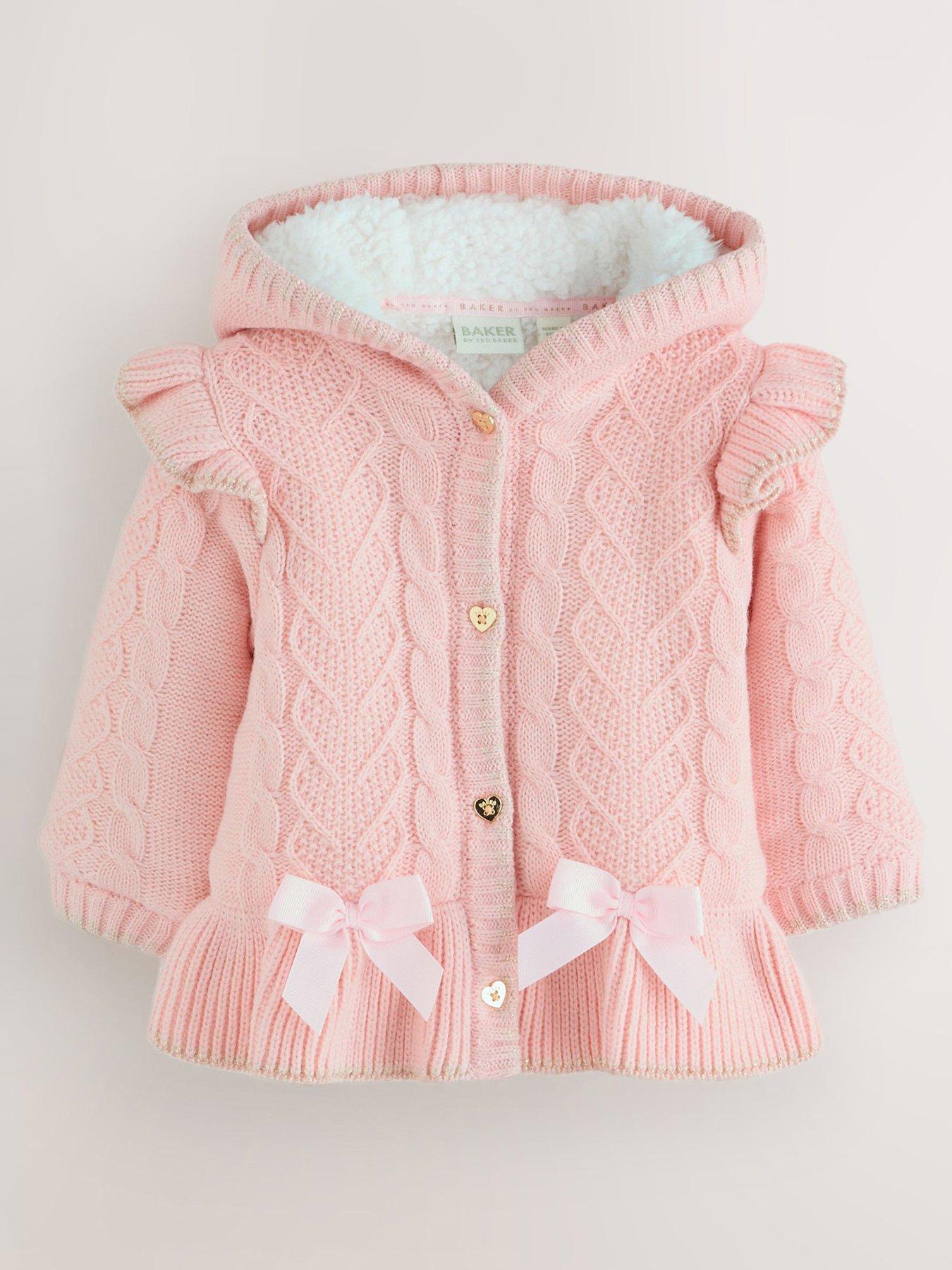 Ted Baker Younger Girls Knit Cardigan - Pink