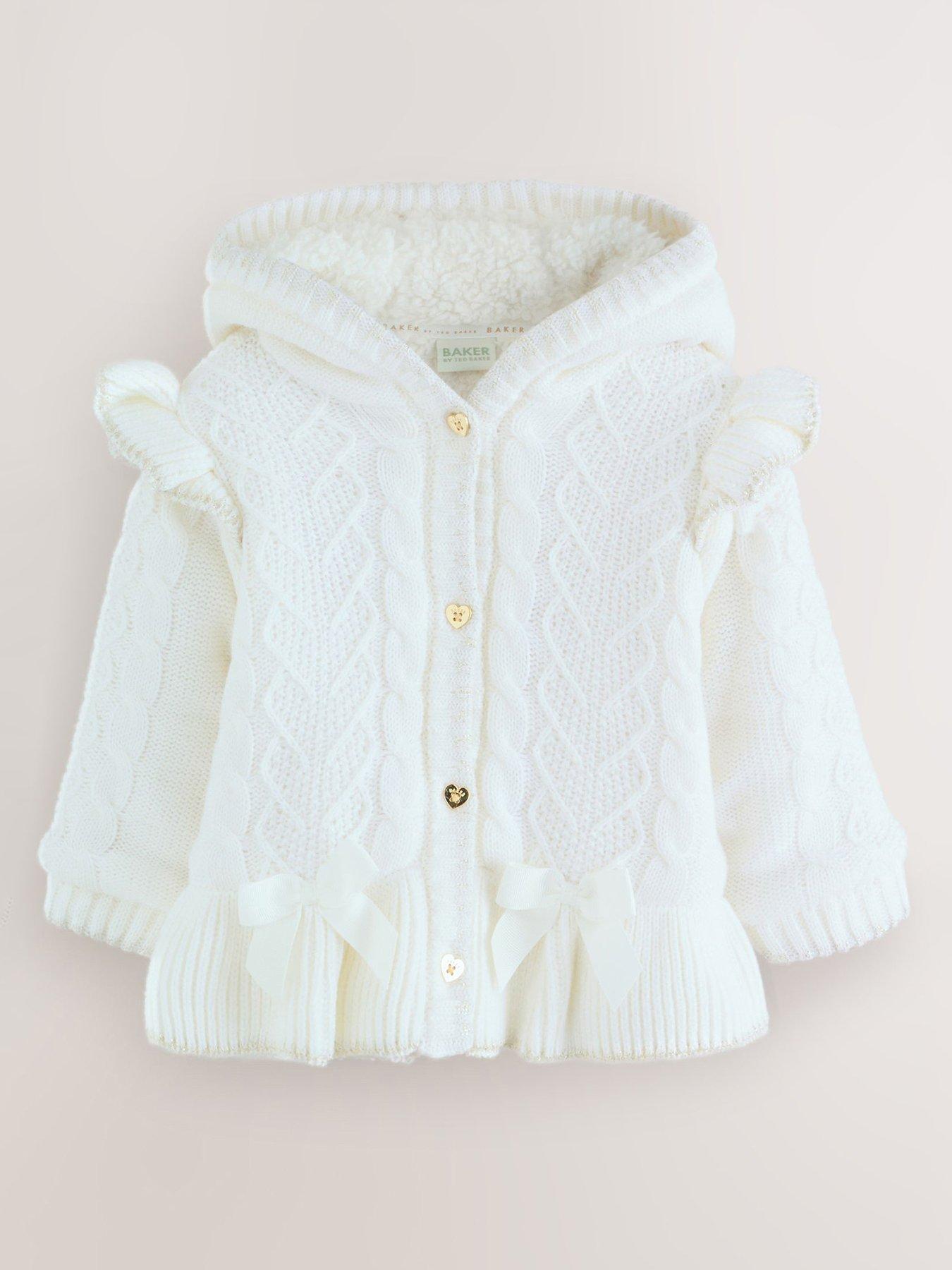 Ted Baker Younger Girls Knit Cardigan - Cream