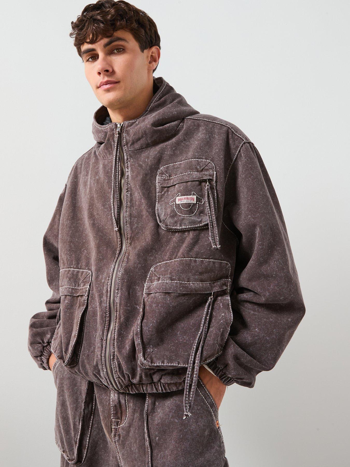 TRUE RELIGION Hooded Workwear Jacket - Brown | Very