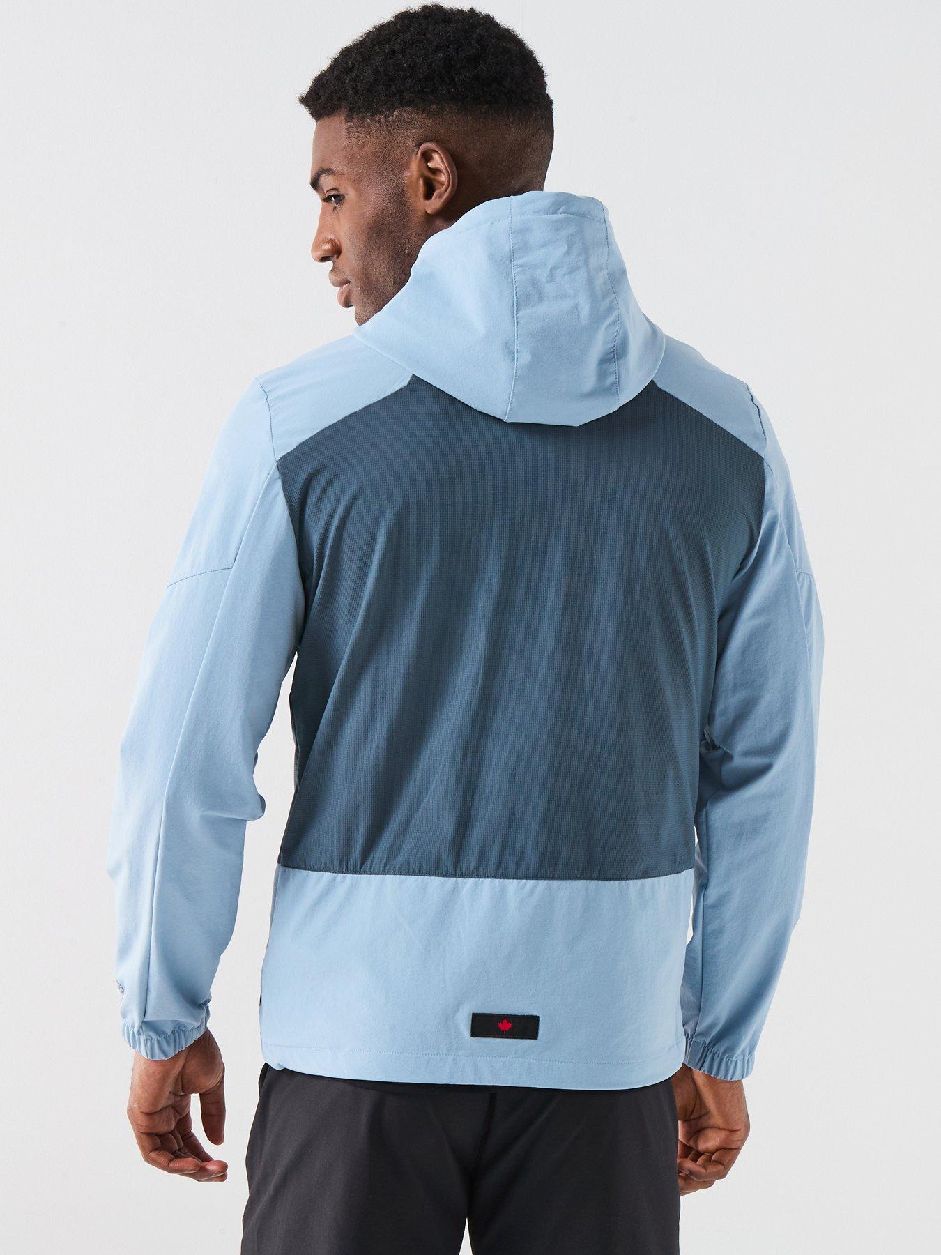 Zavetti Canada Zidero Zip Through Woven Hoodie - Blue | Very