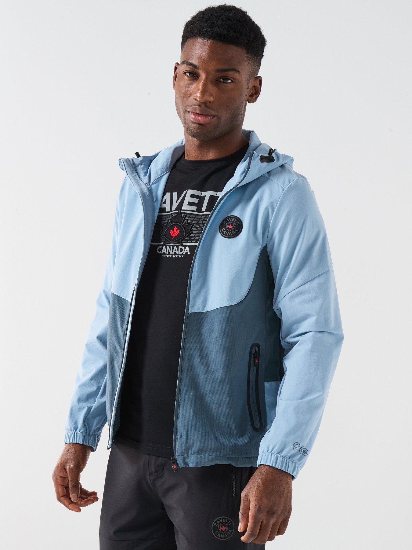 Zavetti Canada Zidero Zip Through Woven Hoodie - Blue | Very