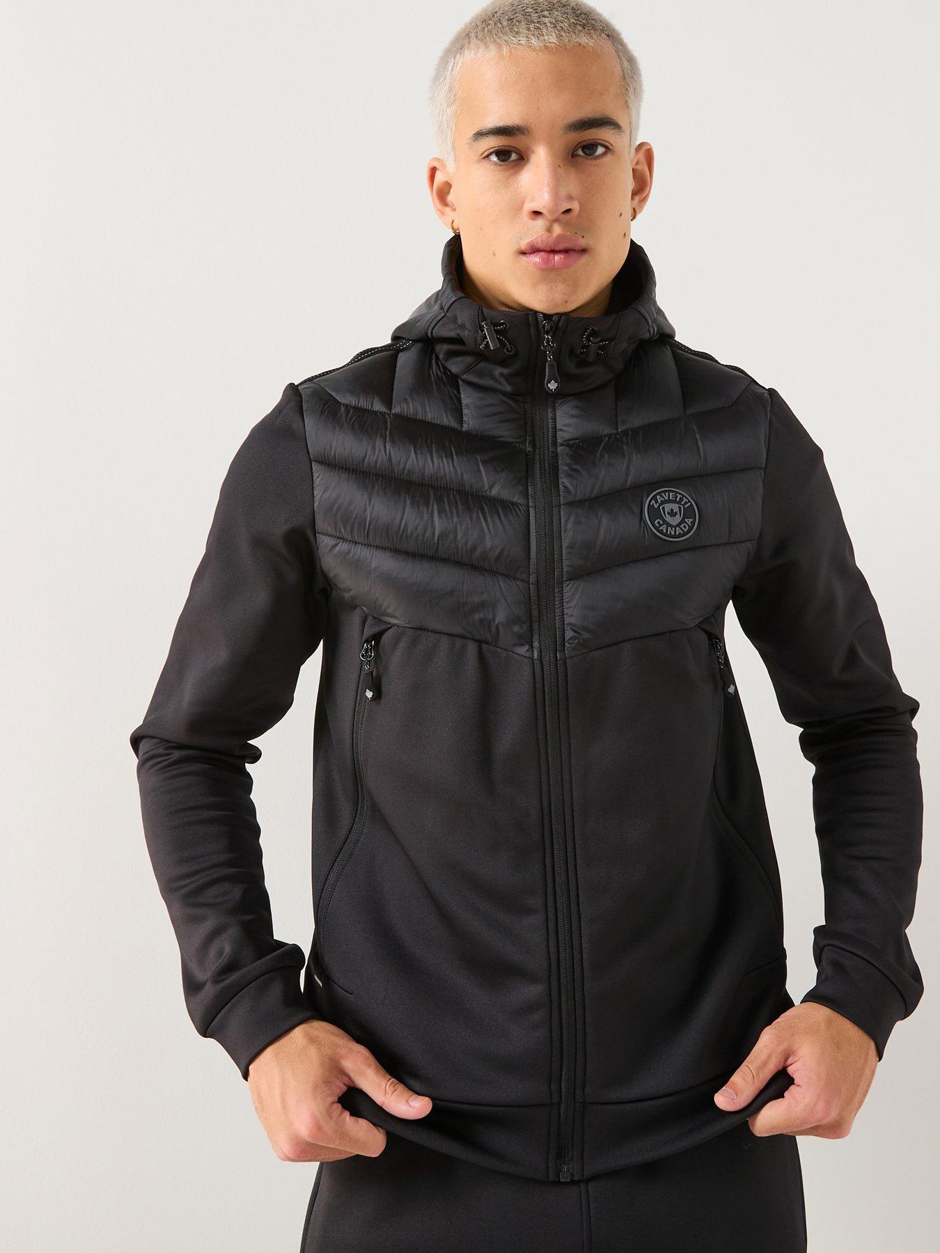 zavetti-canada-omaro-hybrid-zip-through-hoodie-black