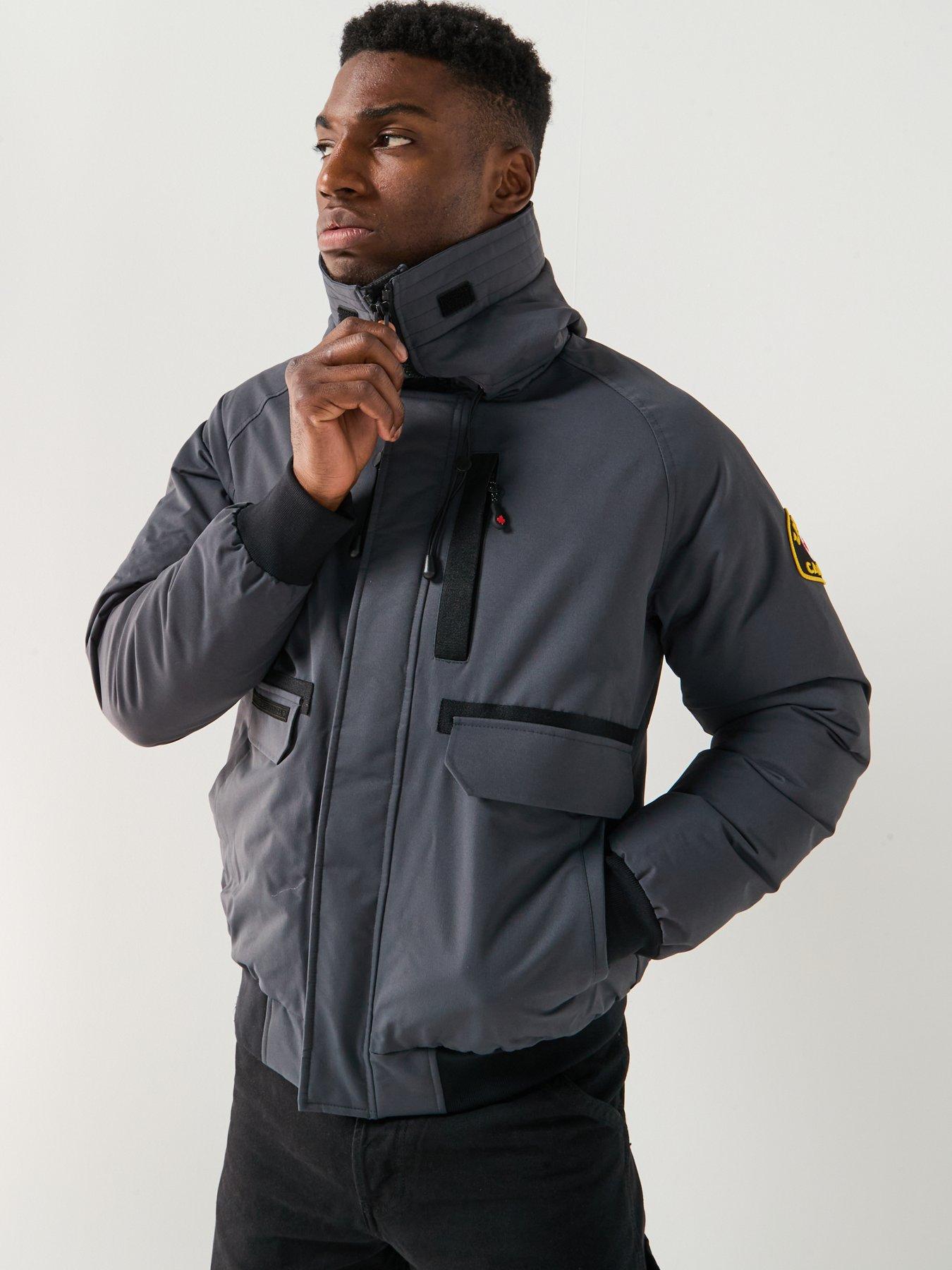 Zavetti Canada Abelli Hooded Bomber Jacket Dark Grey Very