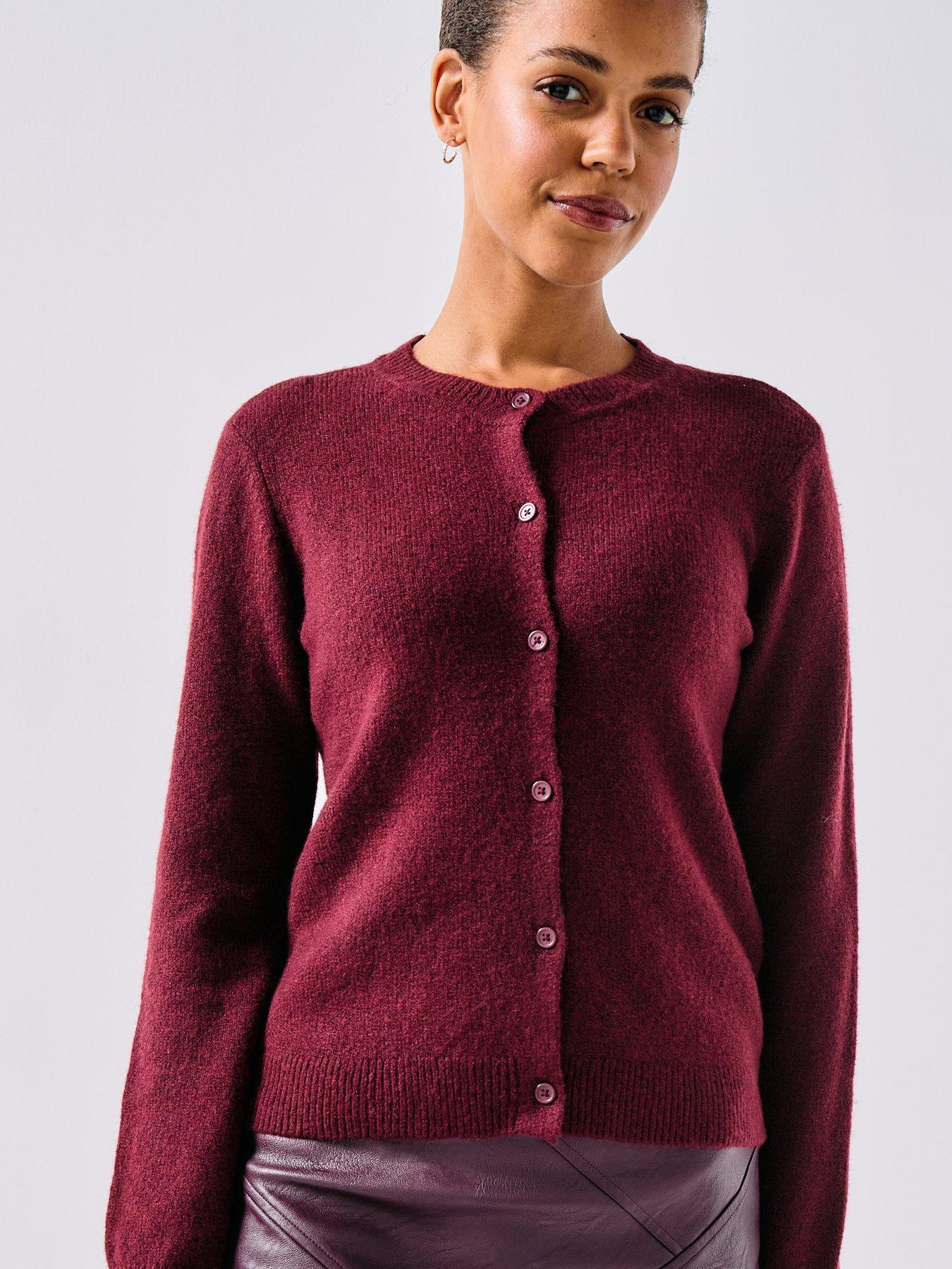 PIECES Pieces Long Sleeve Knit Cardigan