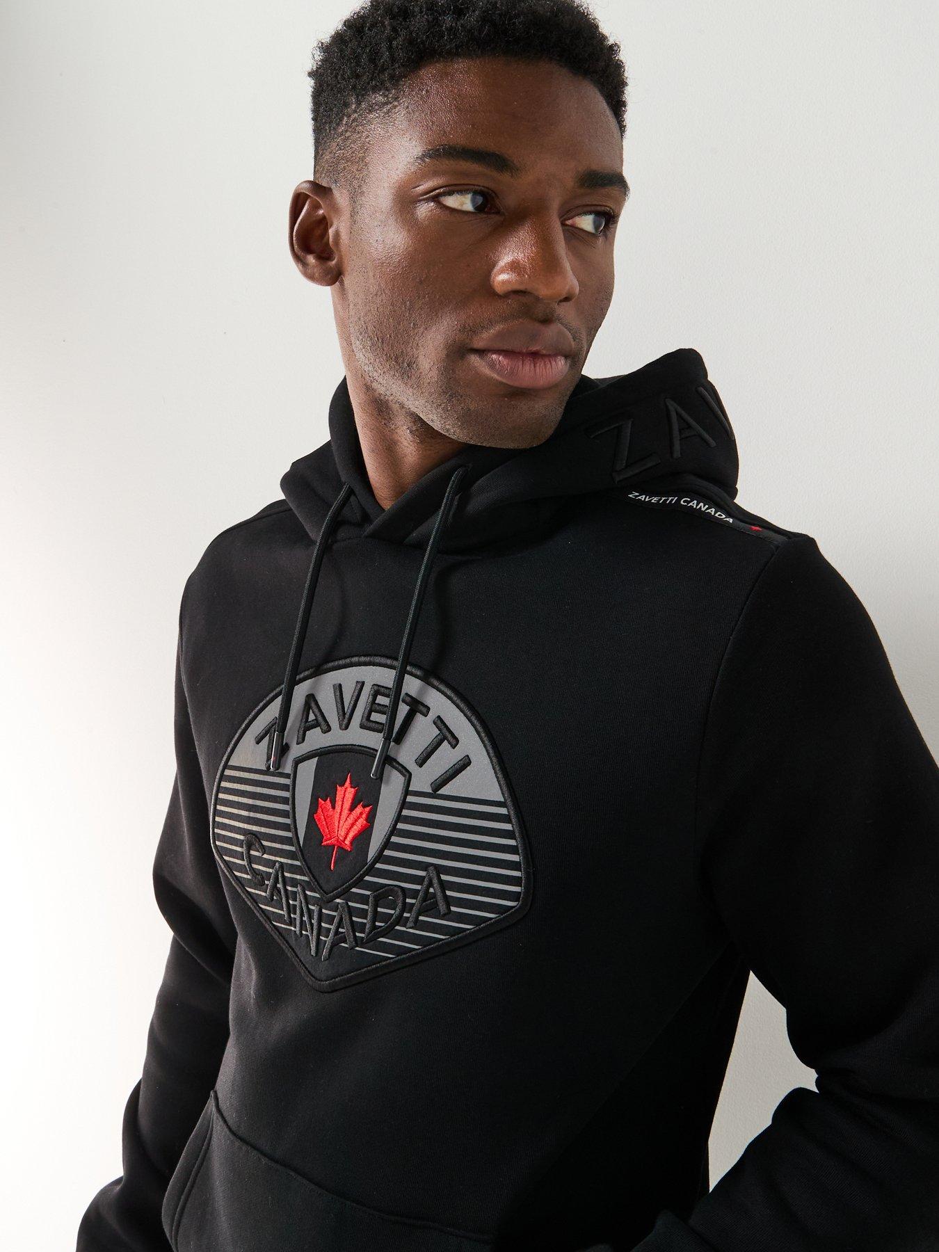 Image 6 of 6 of Zavetti Canada Botticini Classic Large Logo Hoodie - Black