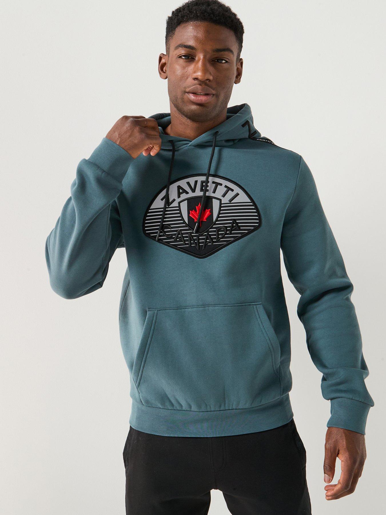 Zavetti Canada Botticini Classic Large Logo Hoodie - Dark Grey