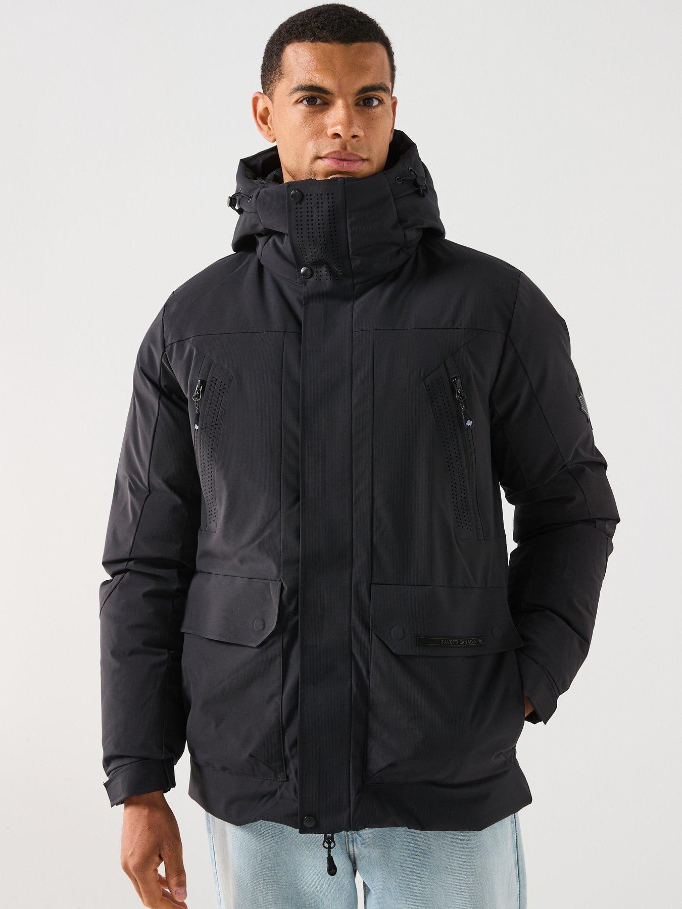 Image 1 of 6 of Zavetti Canada Eranio Padded Parka Coat - Black