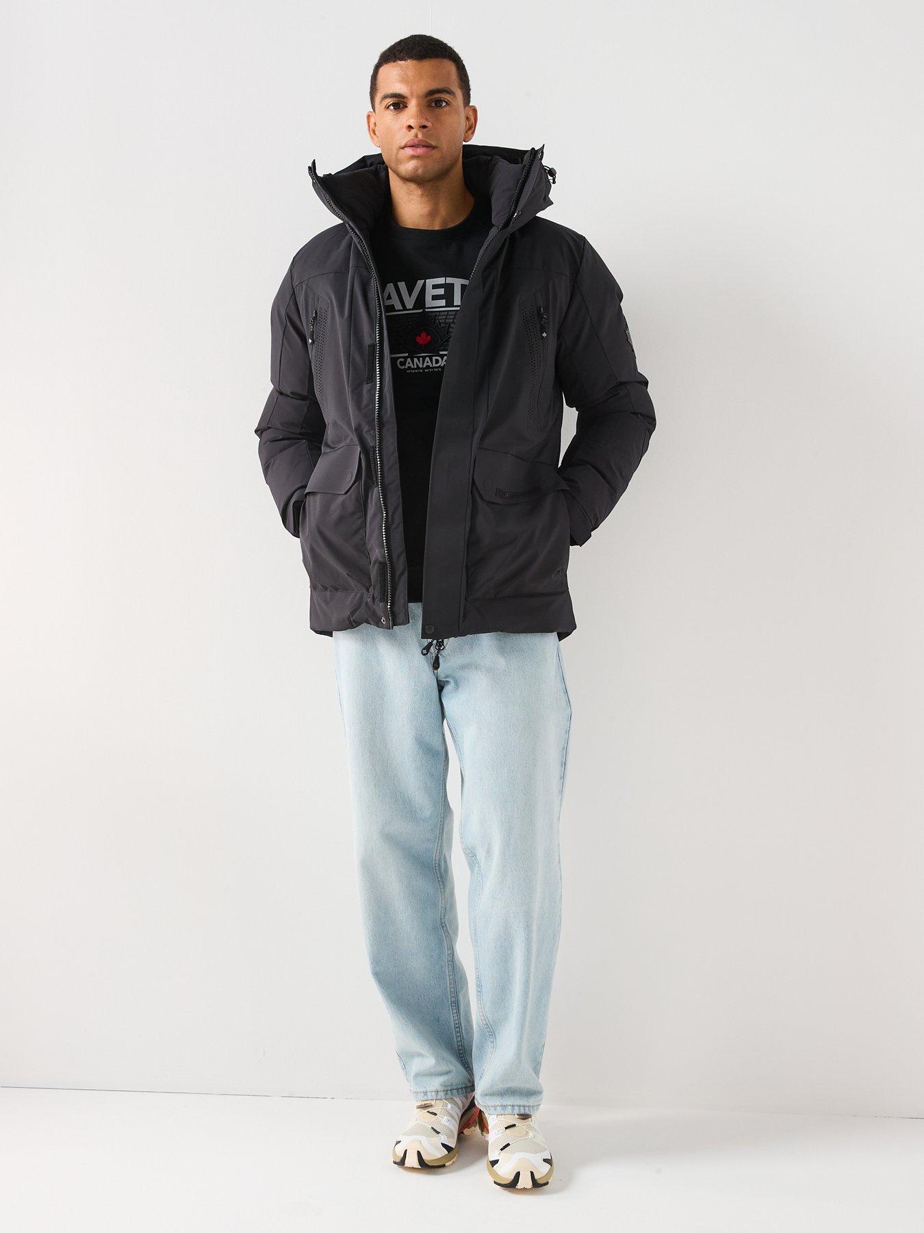 Image 3 of 6 of Zavetti Canada Eranio Padded Parka Coat - Black