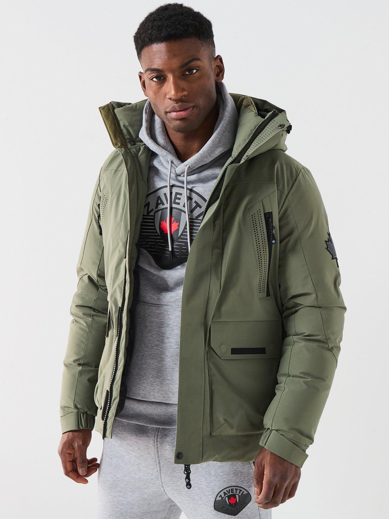Zavetti Canada Eranio Padded Parka Coat - Khaki | Very