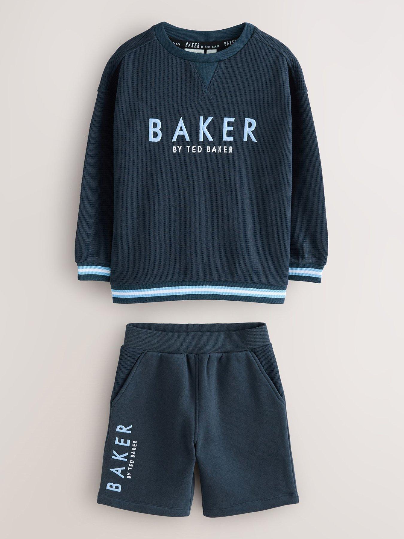 undefined Boys Sweat Top And Shorts Set - Blue