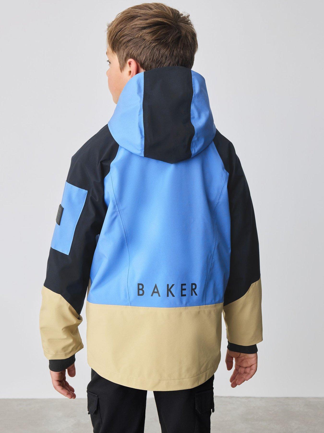 Image 2 of 6 of Ted Baker Boys Colourblock Coat - Beige