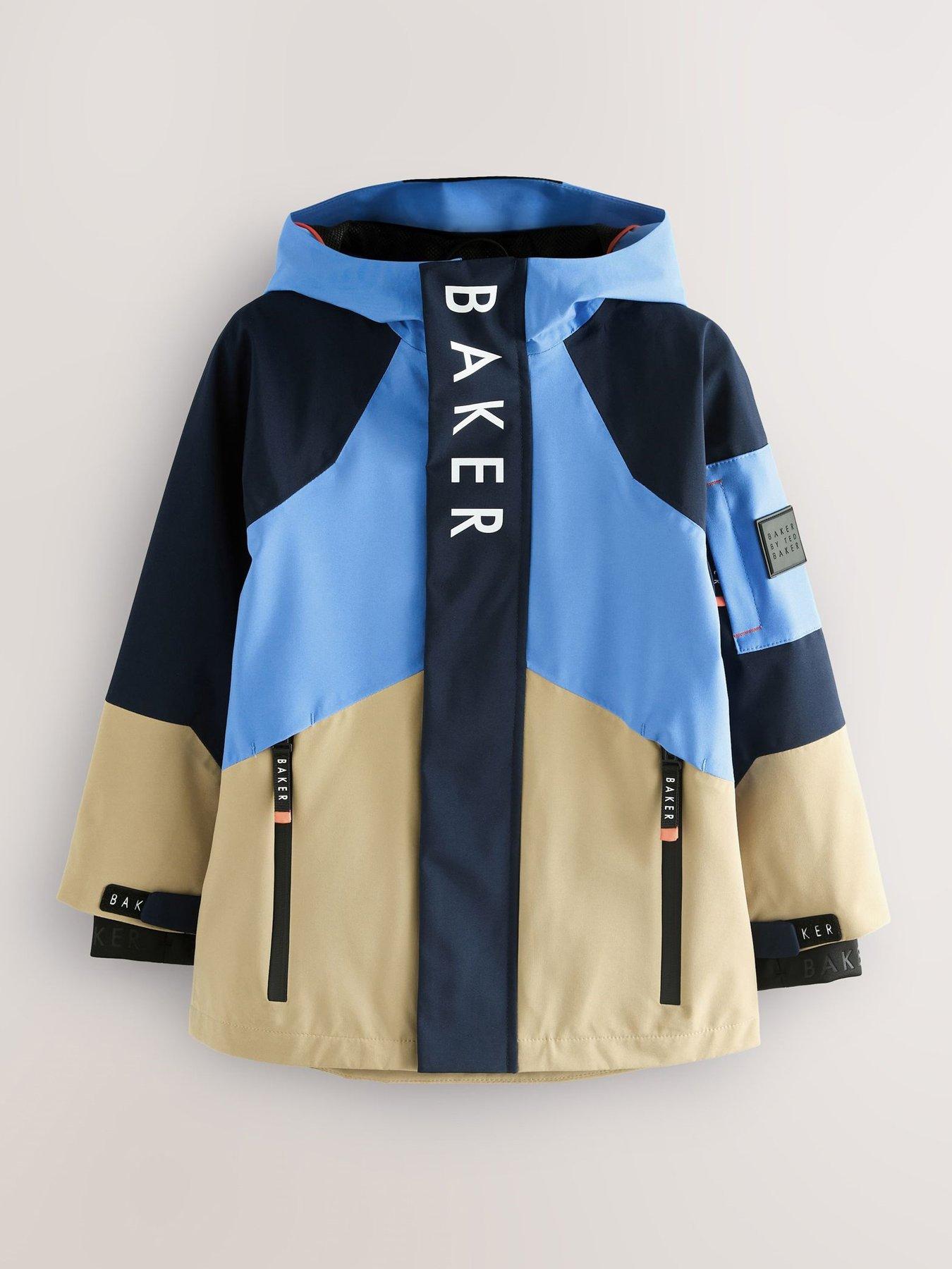 Image 5 of 6 of Ted Baker Boys Colourblock Coat - Beige