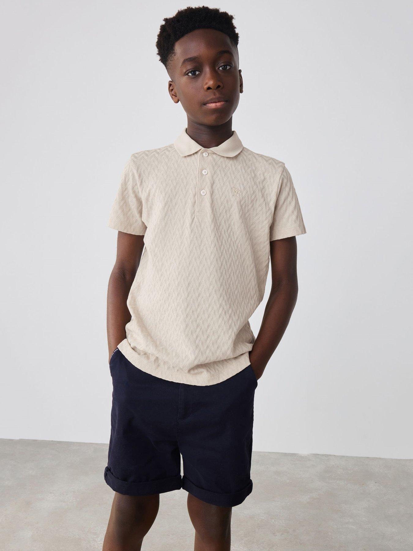 Ted Baker Boys Polo Top - Beige