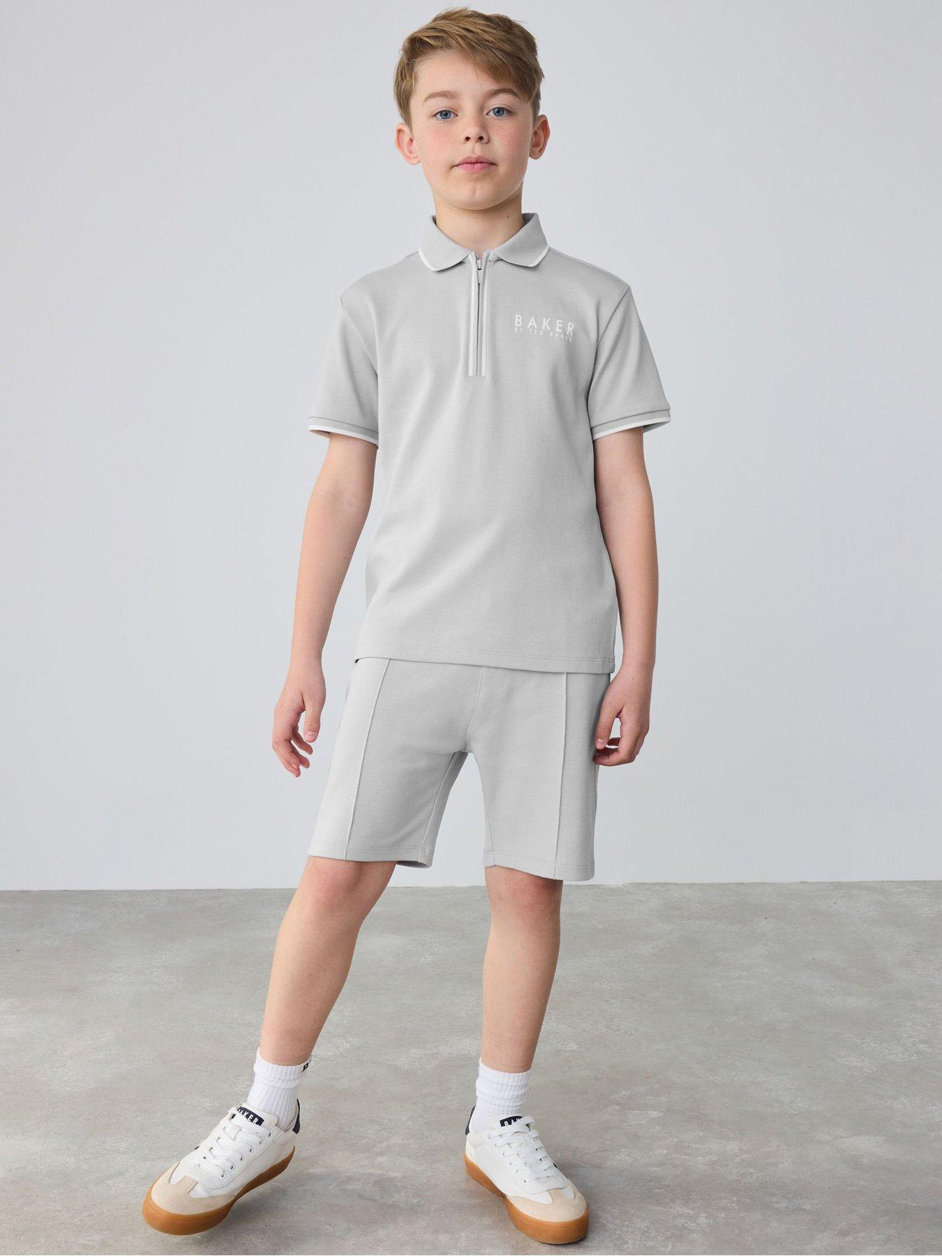 undefined Boys Polo Set - Grey
