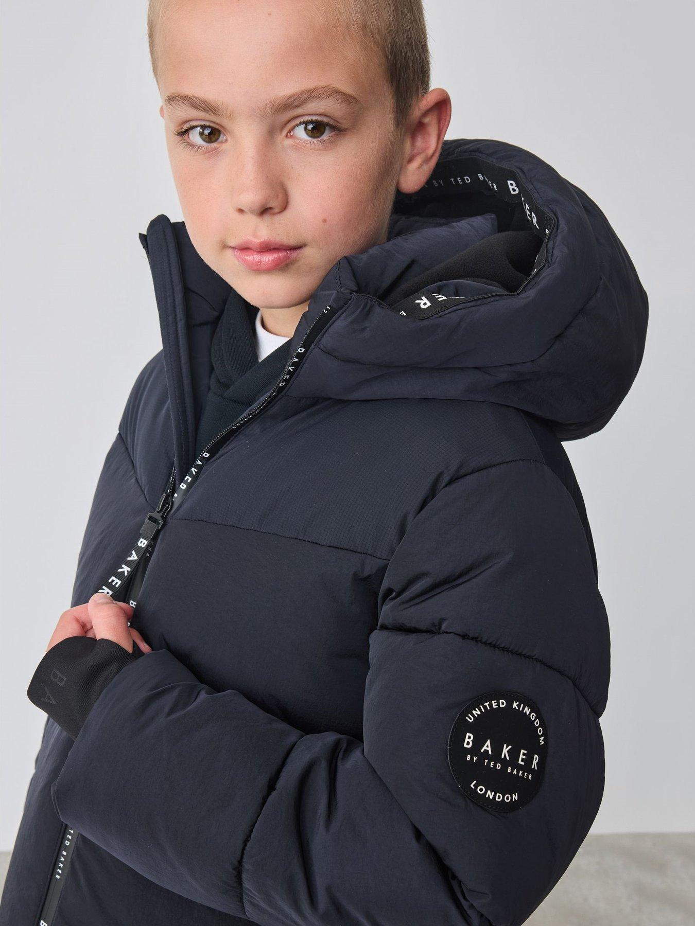 Image 3 of 6 of Ted Baker Boys Back To School Coat - Black