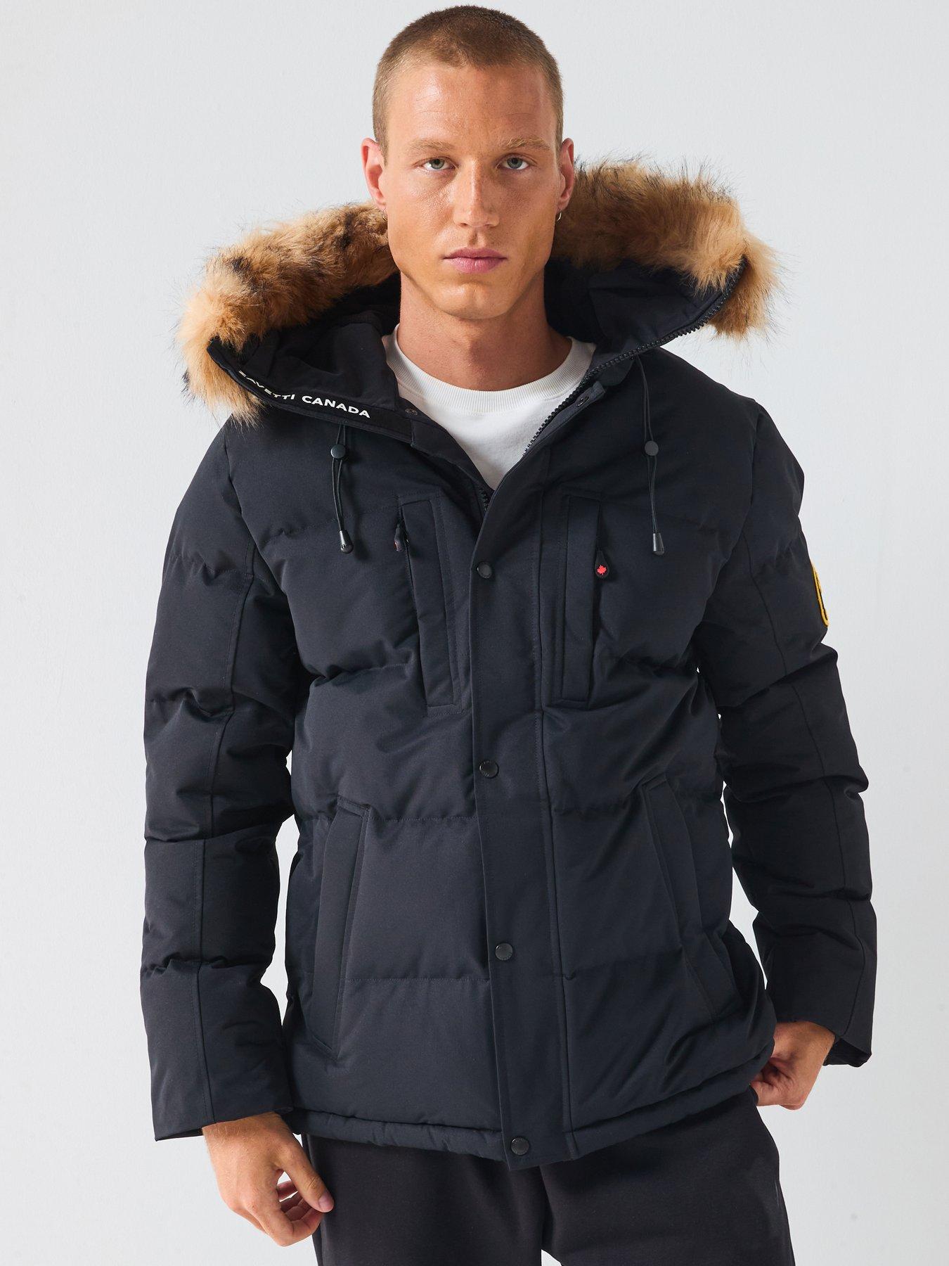 Zavetti Canada Oshawa 2.0 Padded Parka Coat - Black