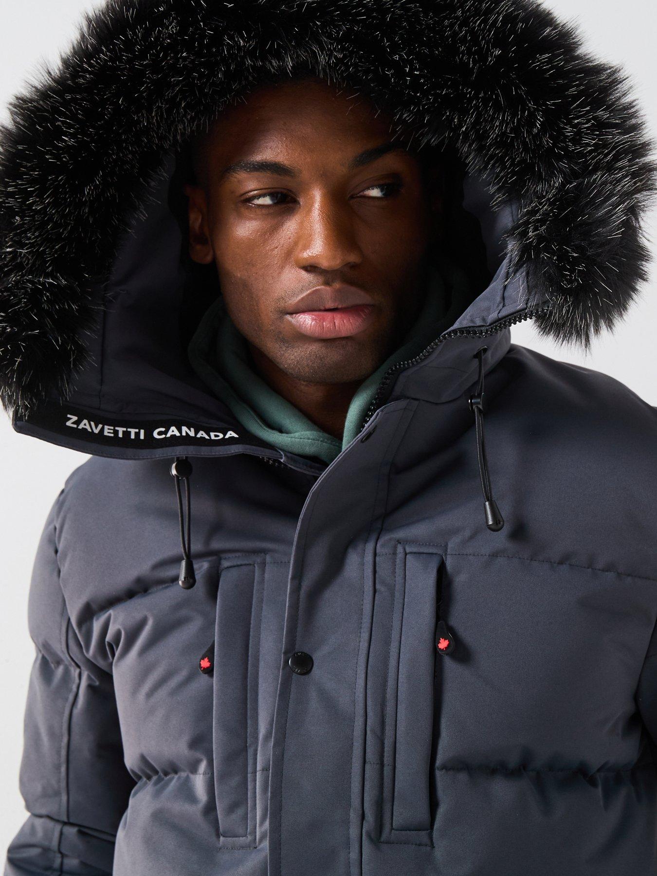 Zavetti Canada Oshawa 2.0 Padded Parka Coat - Dark Grey | Very