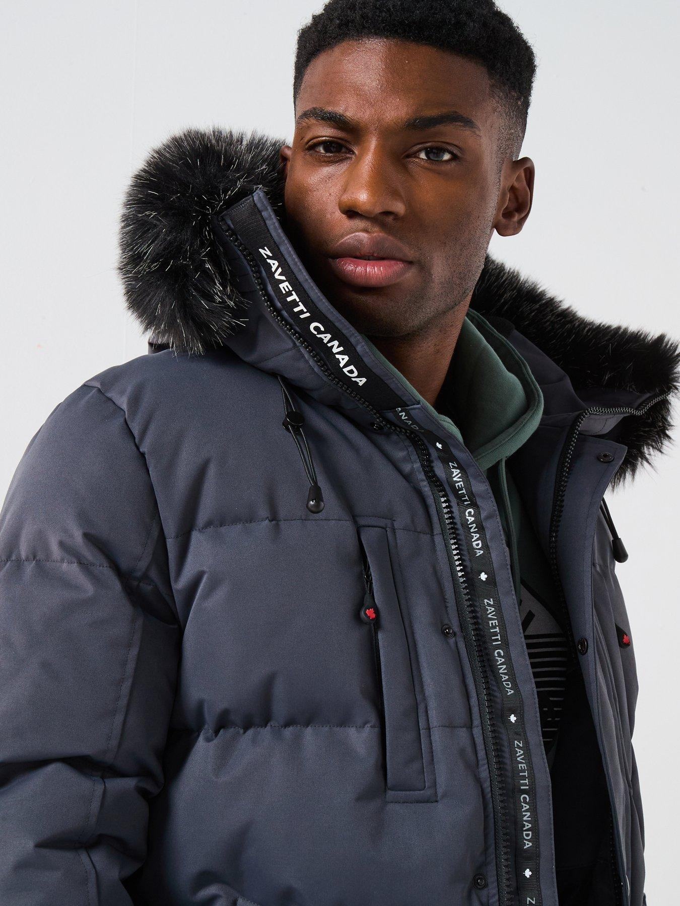 Zavetti Canada Oshawa 2.0 Padded Parka Coat - Dark Grey | Very
