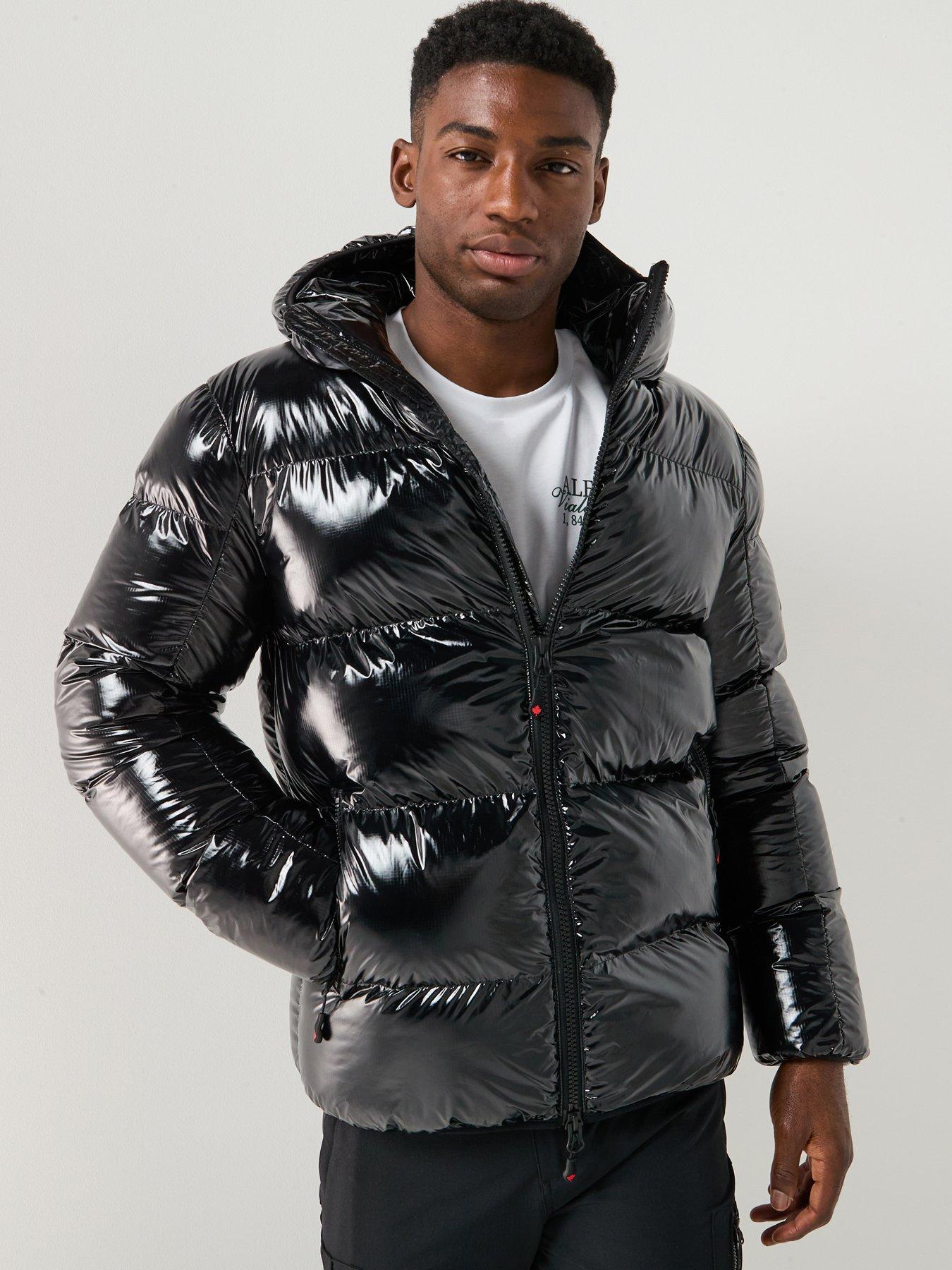 Zavetti Canada Palzino High Shine Padded Coat - Black | Very