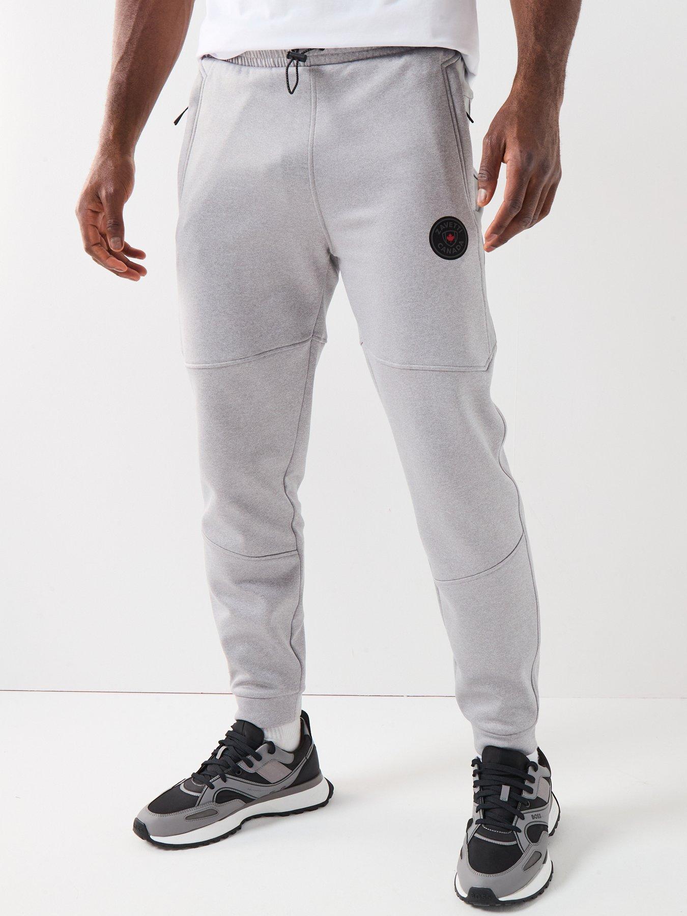 undefined Ronia Rubberised Logo Panelled Joggers - Grey