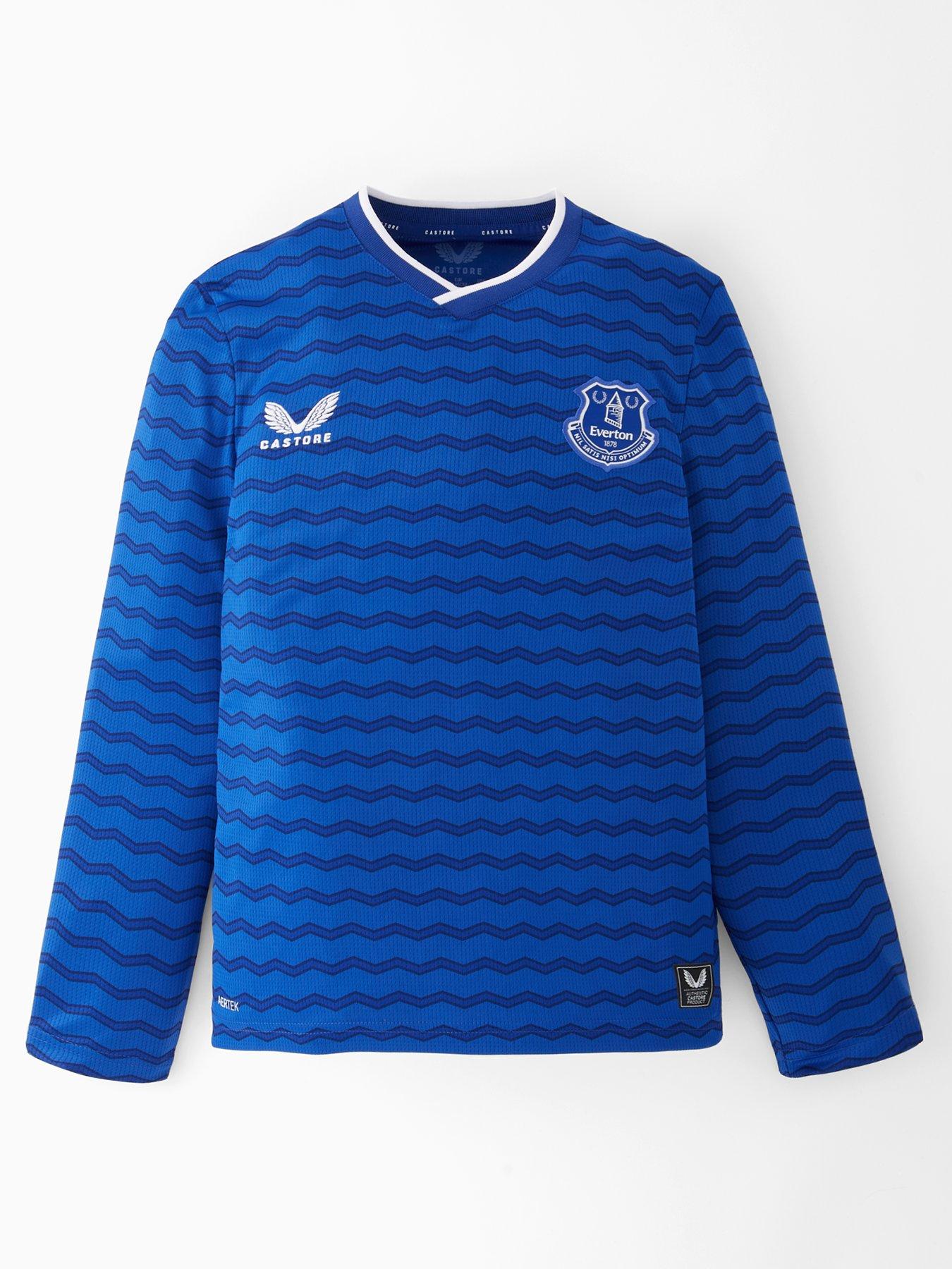 Castore: Junior Everton 25/26 Home Long Sleeve Football Shirt - Blue
