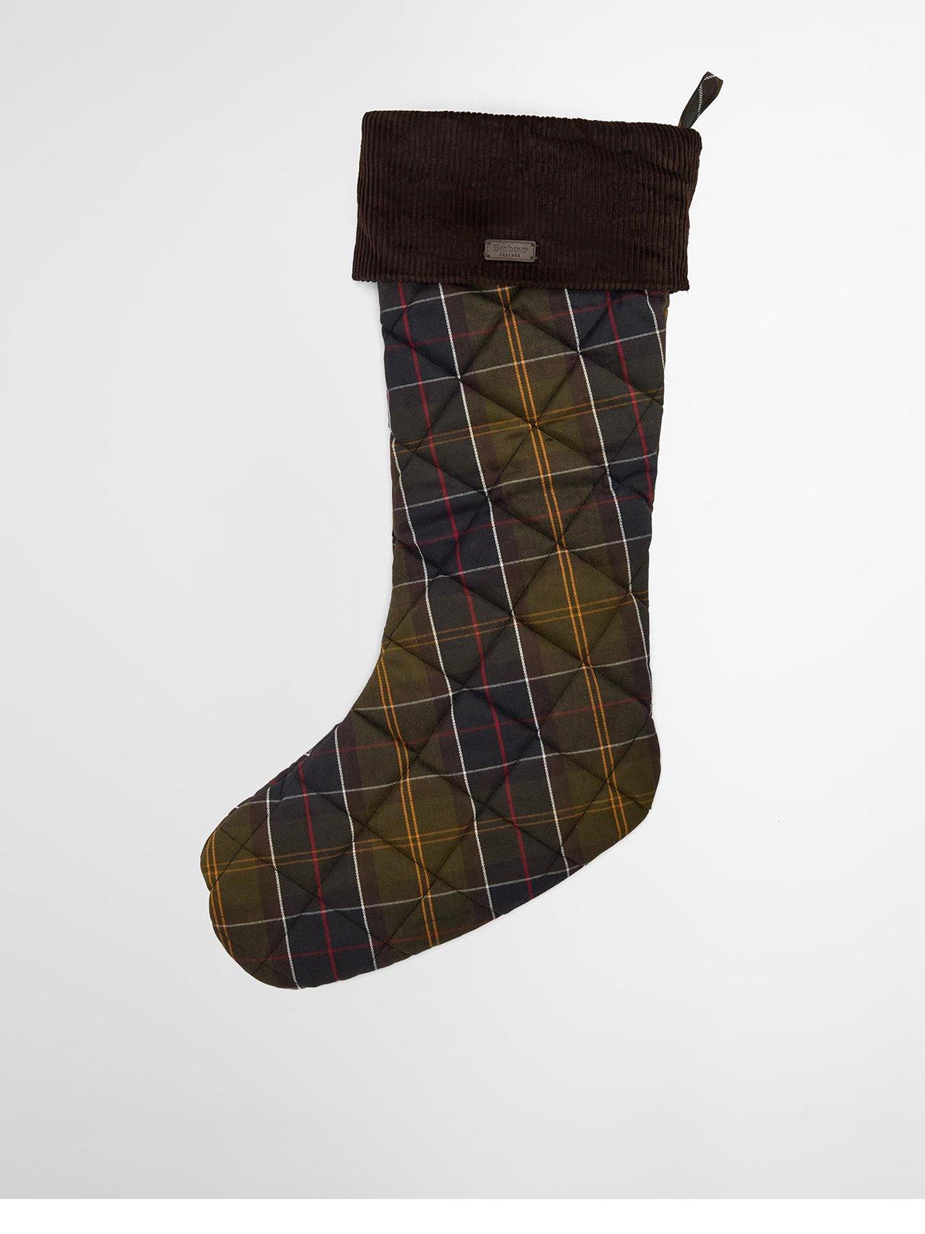 Image 1 of 4 of Barbour Christmas Gift Set Tartan Stocking - Navy